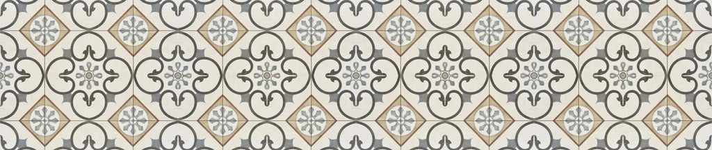 Küchenrückwand - Nahtlose beige graue Fliesen