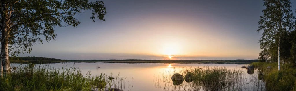 Küchenrückwand - Landschaft in der Dämmerung - Sonnenuntergang