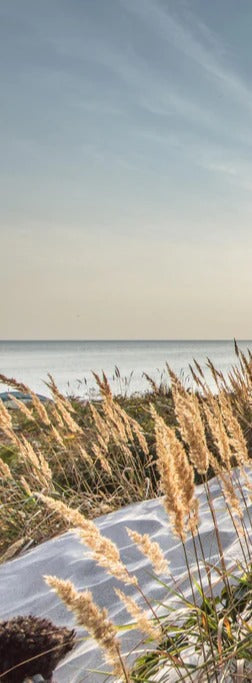 Duschrückwand - Friedlicher Ausblick an der Ostseeküste