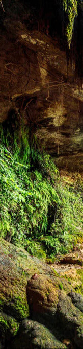 Duschrückwand - Kaskade mit klarem Bach im Libanon