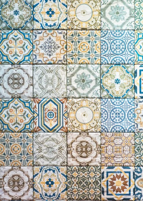 Spritzschutz - buntes Mosaik im spanischen Stil