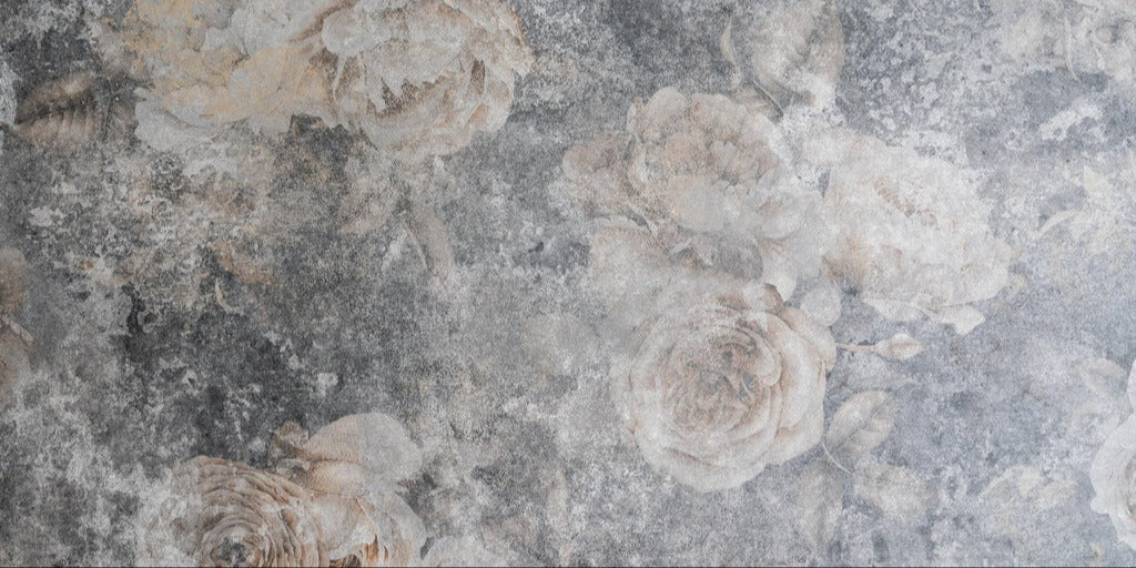 Spritzschutz - Vintage Rosenmuster