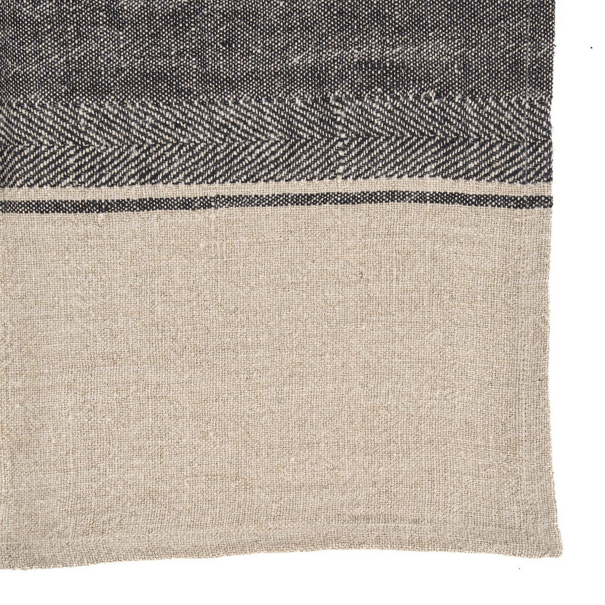 The Linen Moody Küchentuch – Naturschwarz – 50 x 70