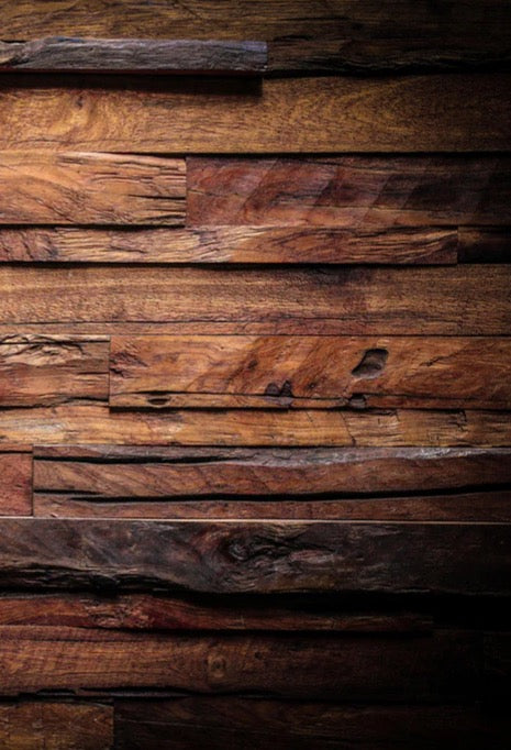 Duschrückwand - Dunkle Holztextur