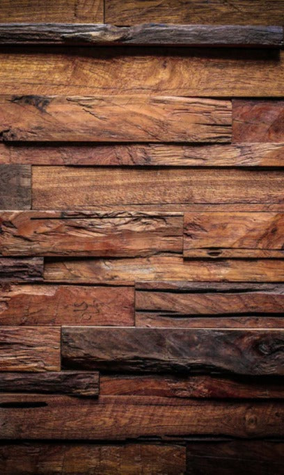 Duschrückwand - Dunkle Holztextur