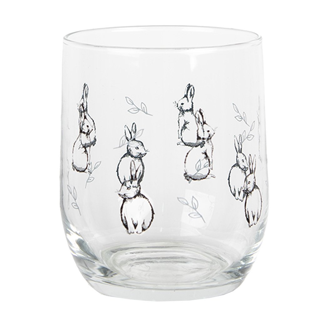 Wasserglas 300 ml Transparenter Kaninchen-Trinkbecher aus Glas