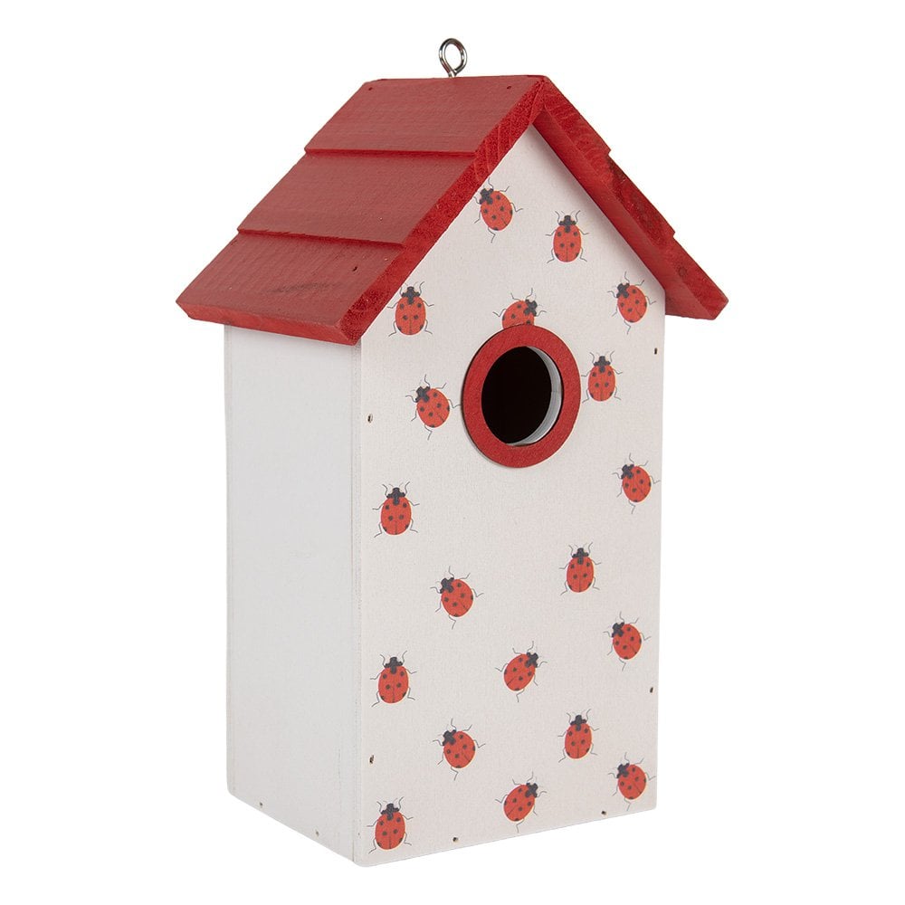 Vogelhaus 15x10x22 cm weißes Holz