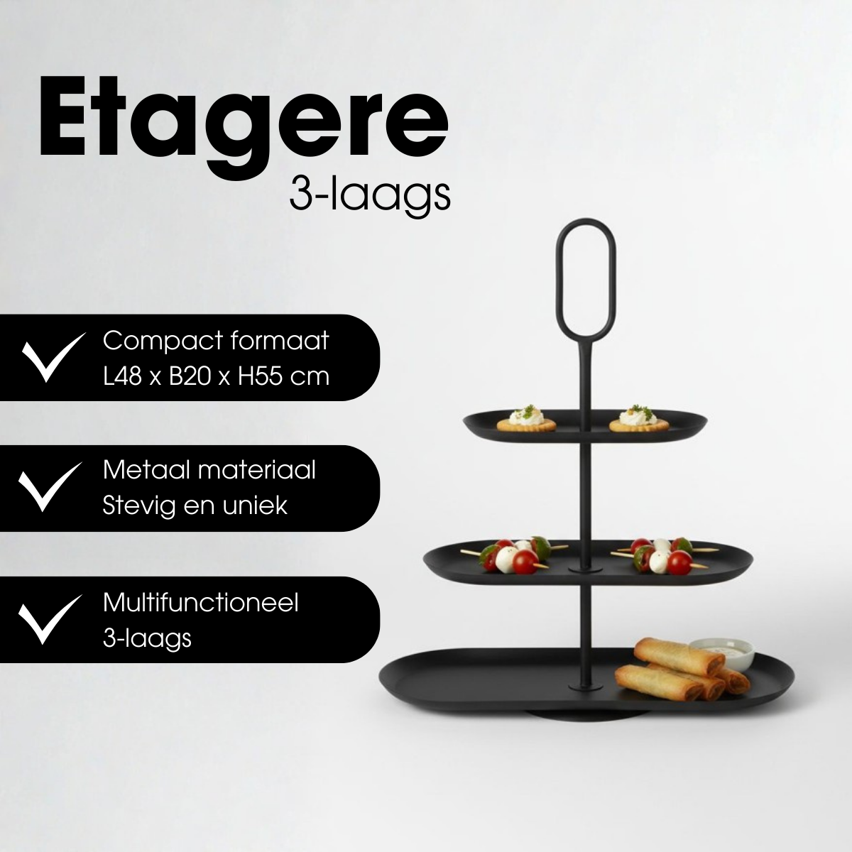Etagere Rama Schwarz