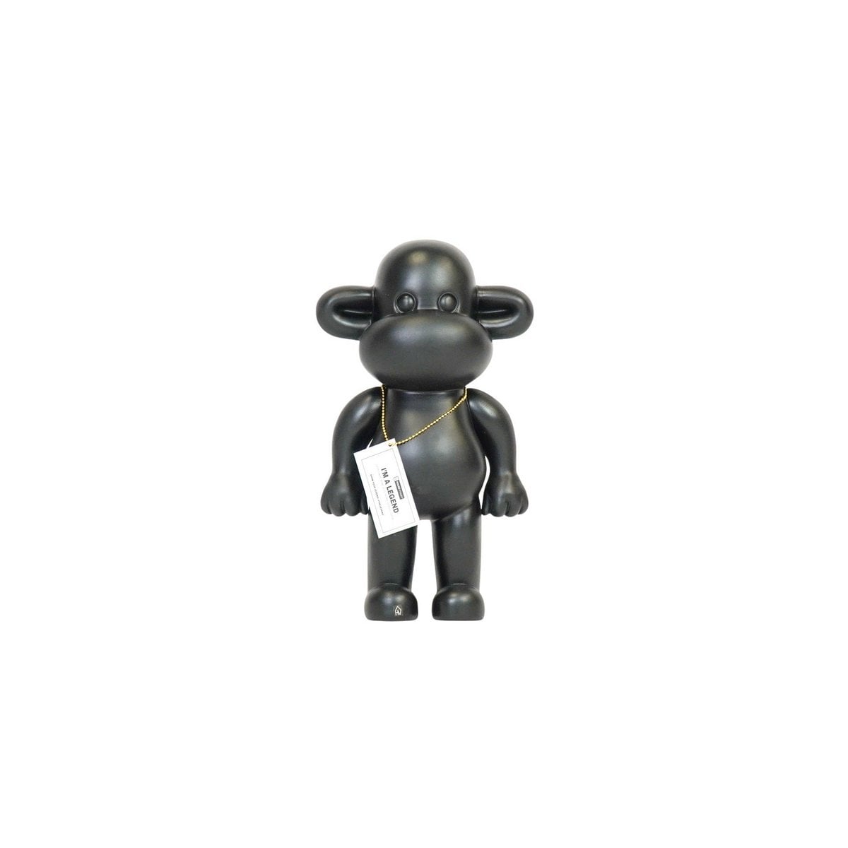 Ornament - Affenfigur 'The Legend'- Polyresin - Schwarz - 20,5x13,5x35 cm