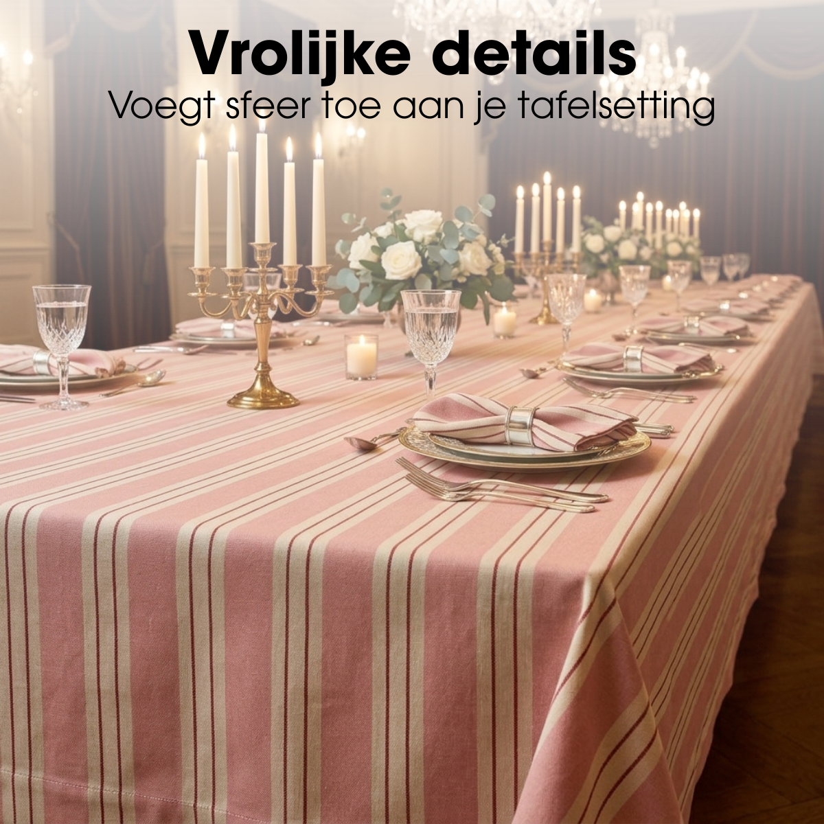 Tischdecke Rosa
