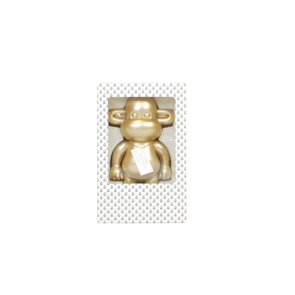 Ornament - Affenfigur 'The Legend'- Polyresin - Gold - 20,5x13,5x35 cm