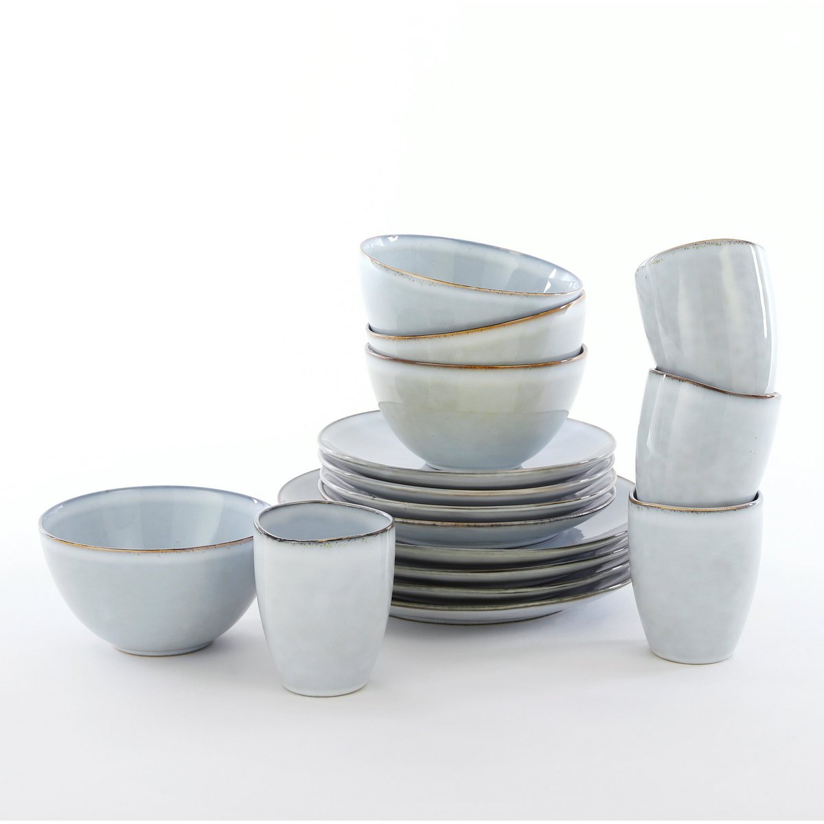 Geschirrset Tabo Grau