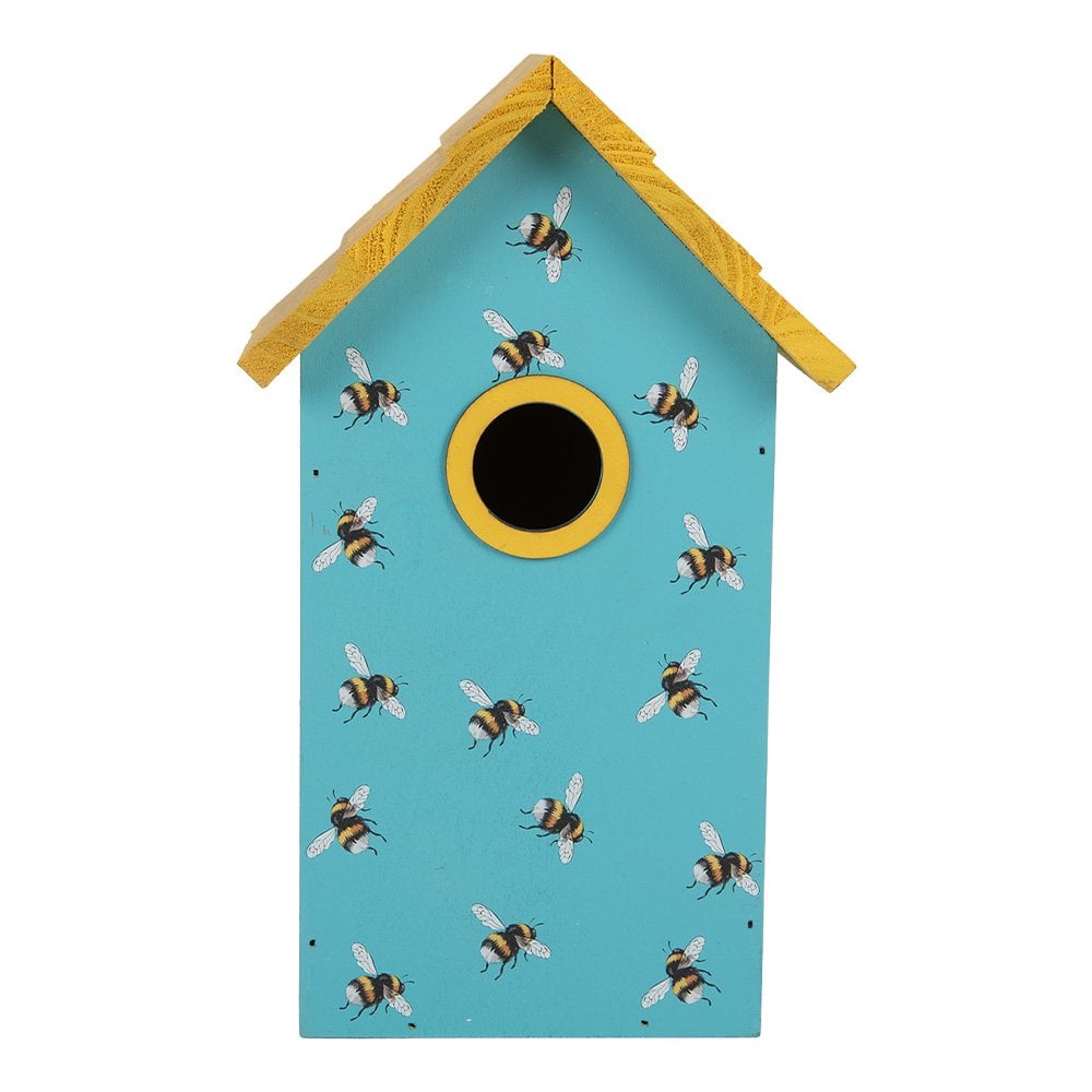 Vogelhaus 15x10x22 cm blaues Holz
