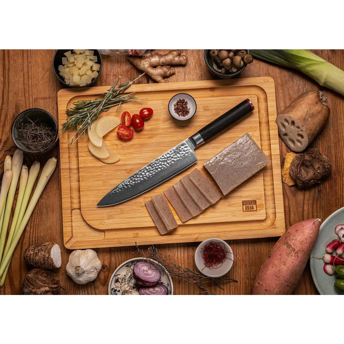 Gyuto Damast-Kochmesser