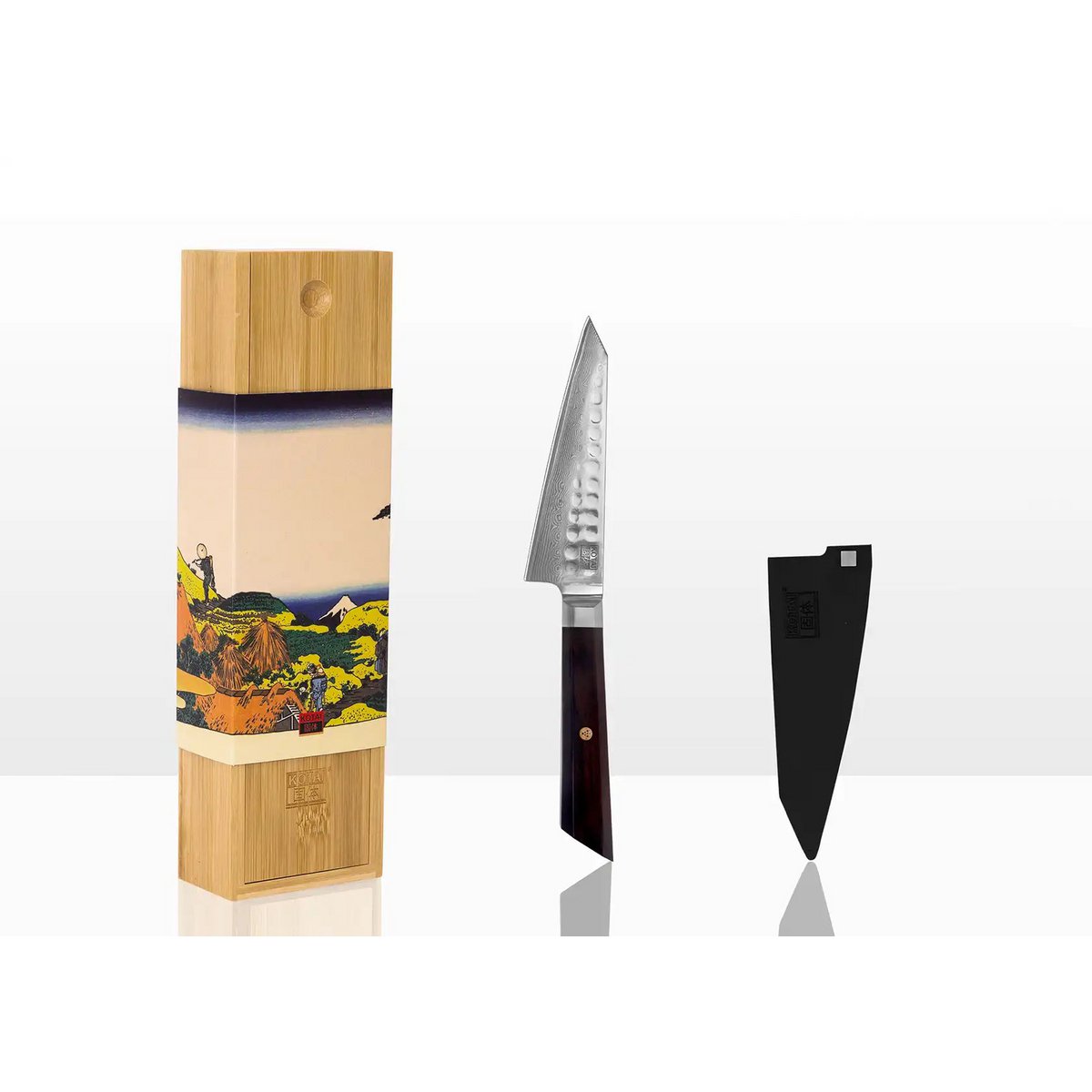 Bunka Petty Damast-Allzweckmesser – 135 mm Klinge
