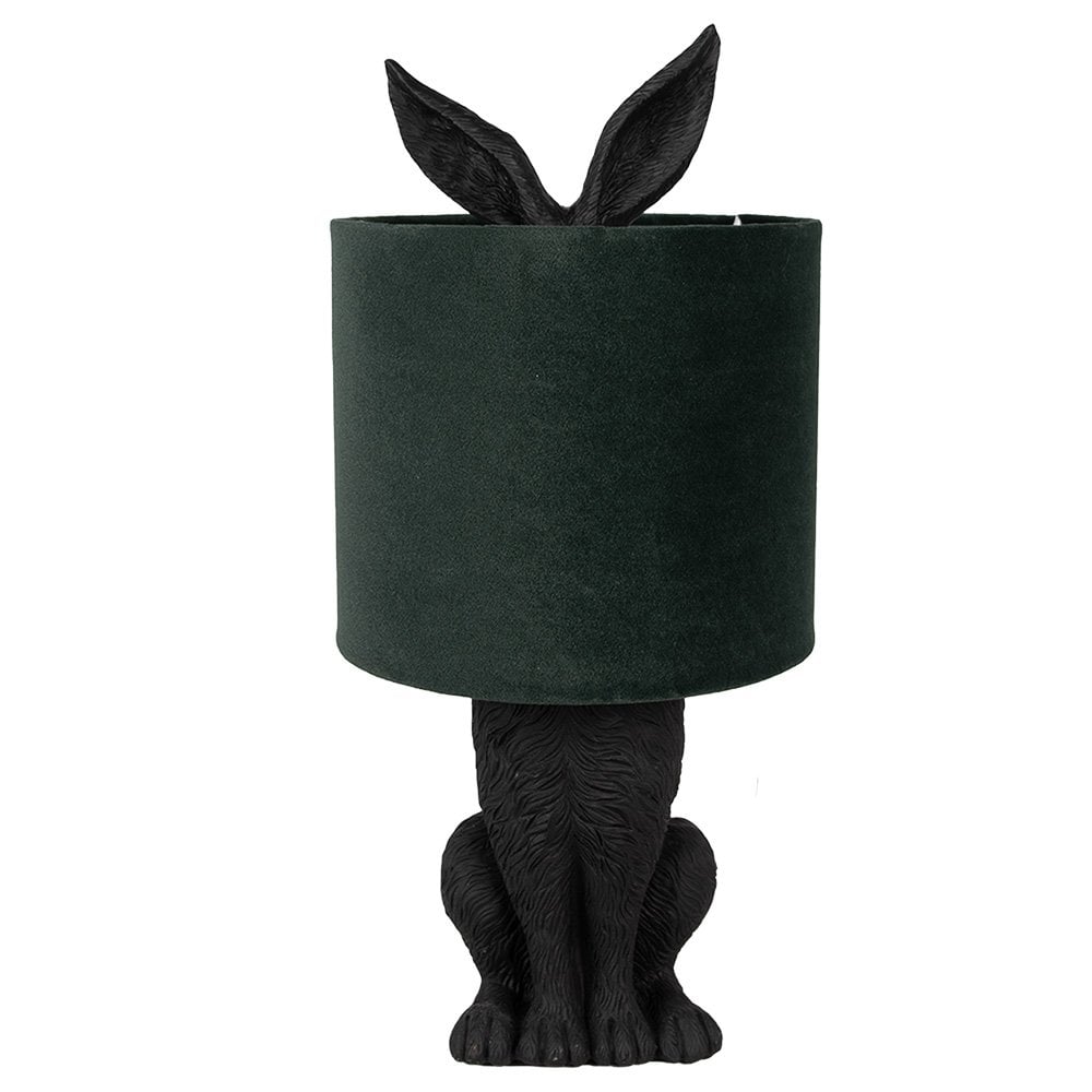 Tischleuchte Rabbit Ø 20x43 cm Schwarz Grün Kunststoff