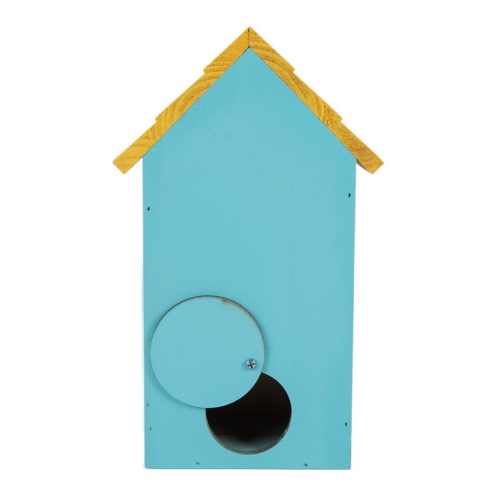 Vogelhaus 15x10x22 cm blaues Holz