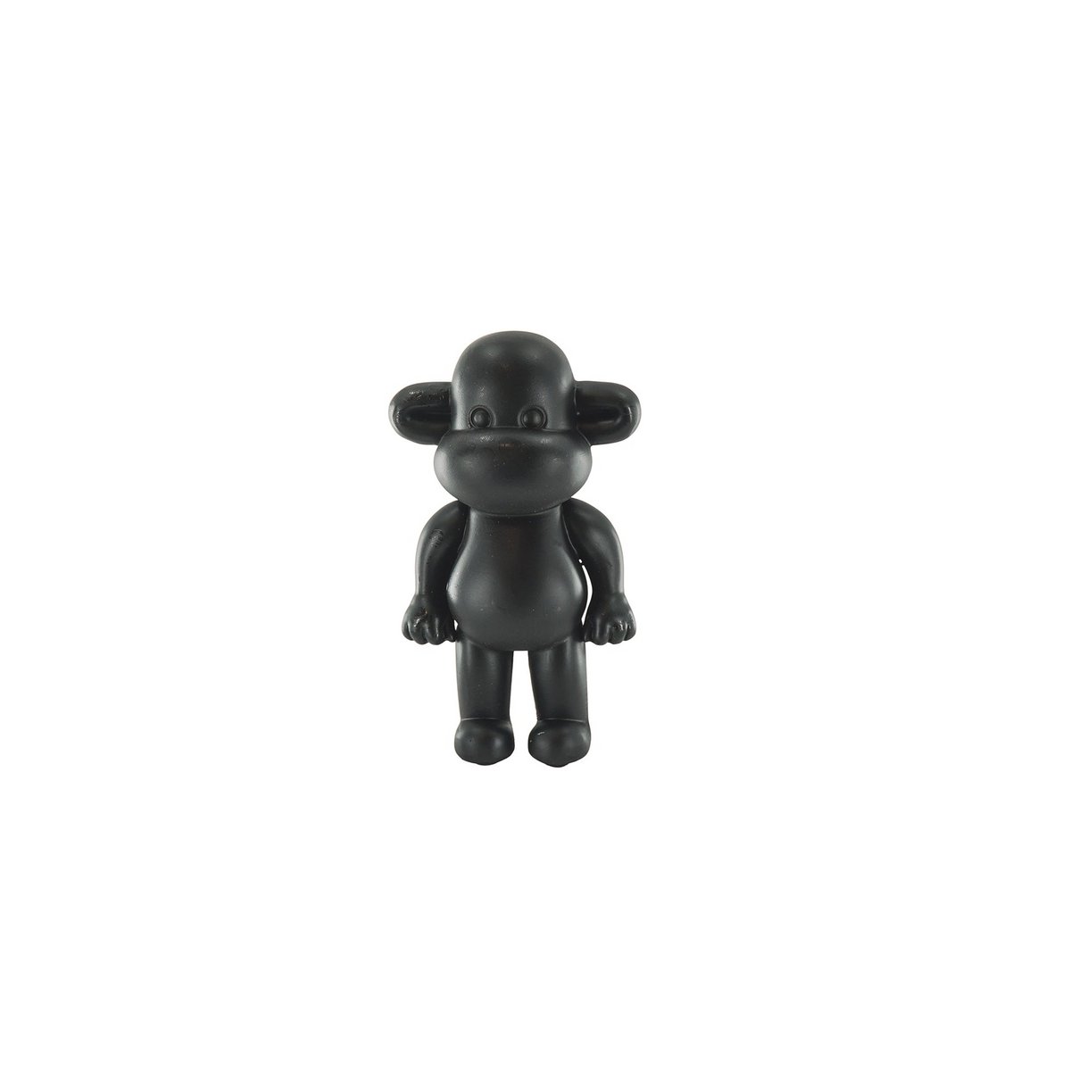 Ornament - Affenfigur 'The Legend'- Polyresin - Schwarz - 20,5x13,5x35 cm