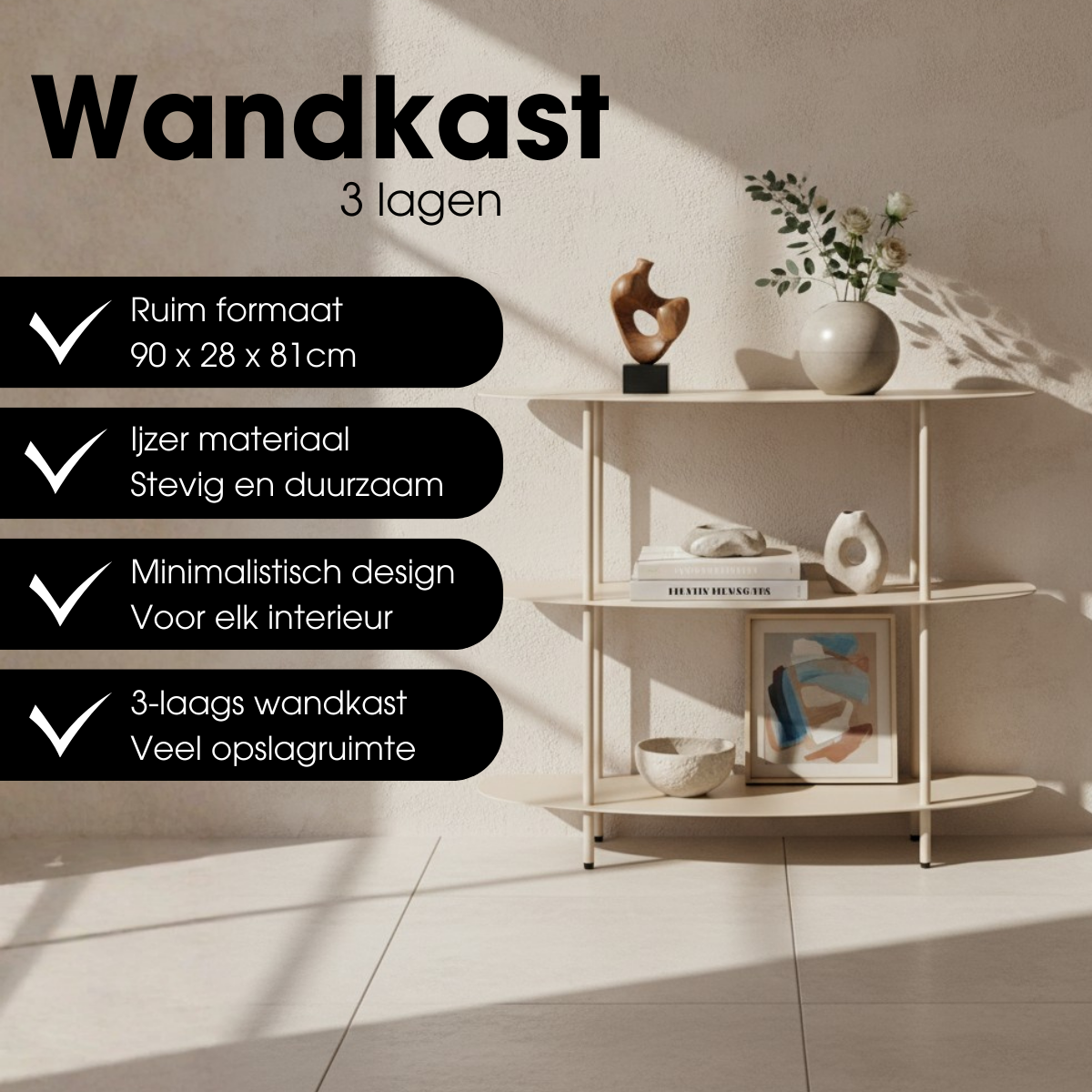 Schrank gebrochenes Weiß