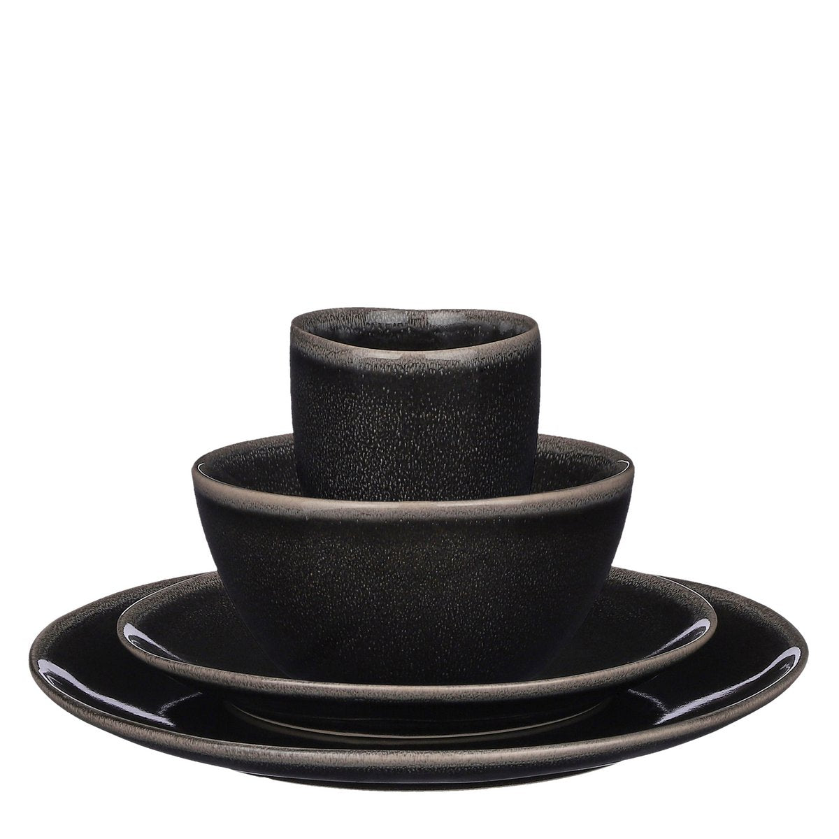 Geschirrset Tabo Schwarz