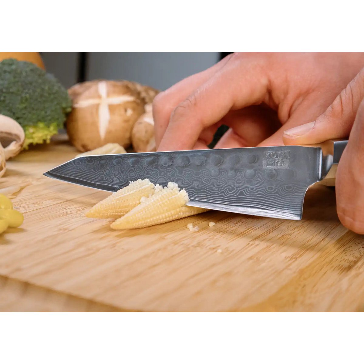 Bunka Petty Damast-Allzweckmesser – 135 mm Klinge