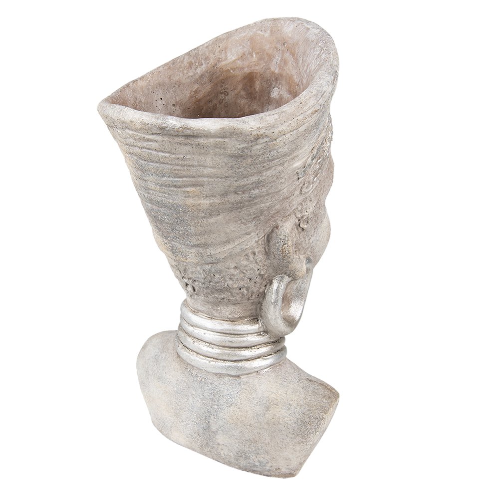 Bloempot 16x15x29 cm Beige Steen Plaintenpot