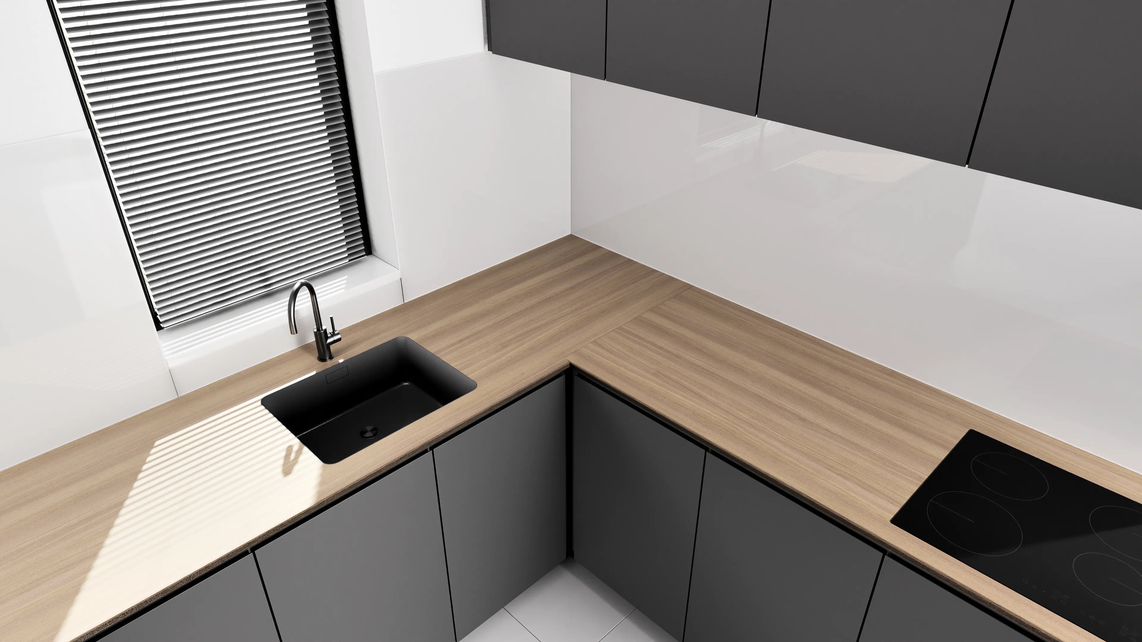 Arbeitsplatte - Helle Eiche