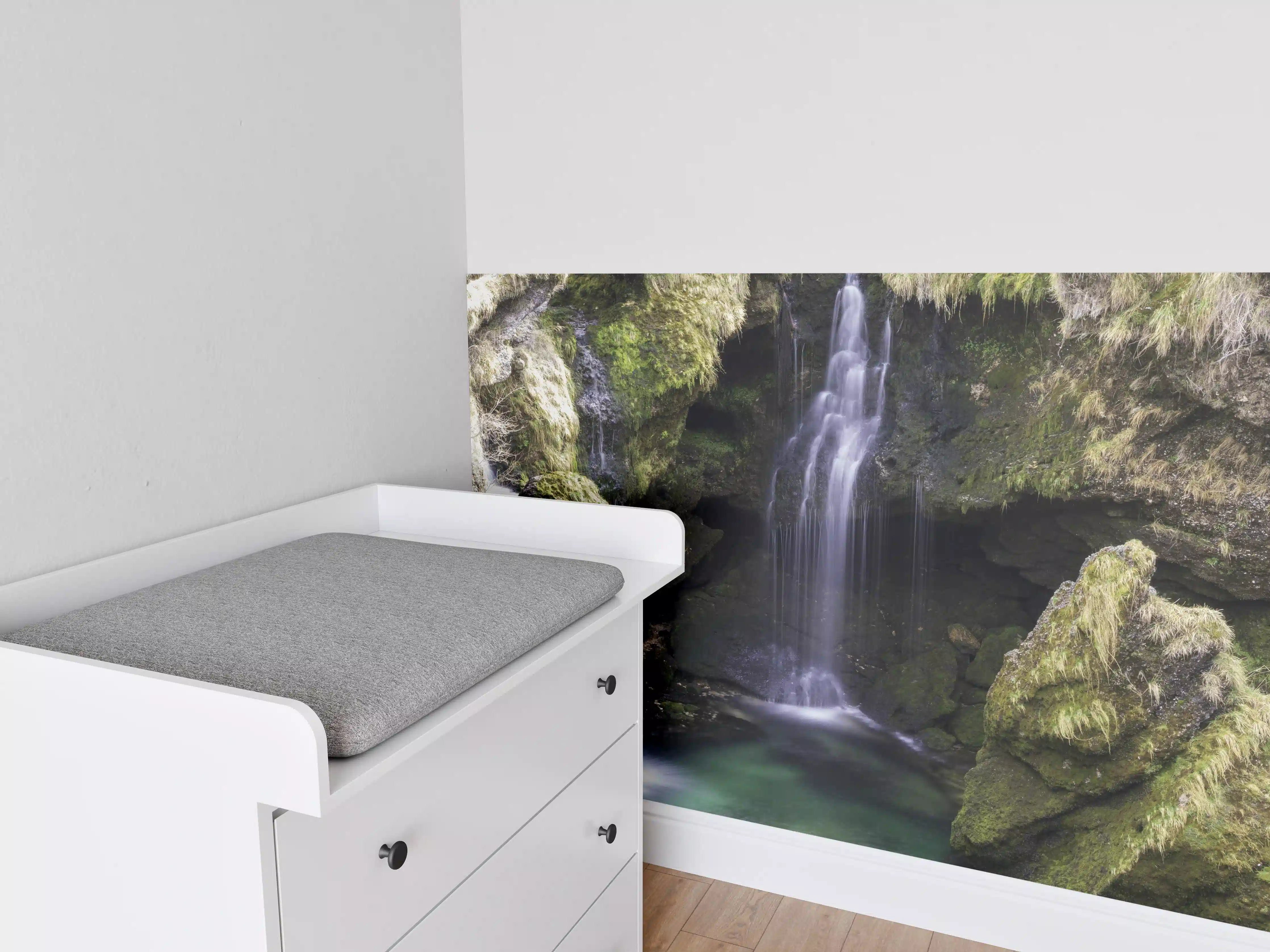 Babyzimmer Wandgestaltung -  harmonische Traunfall Wasserfälle