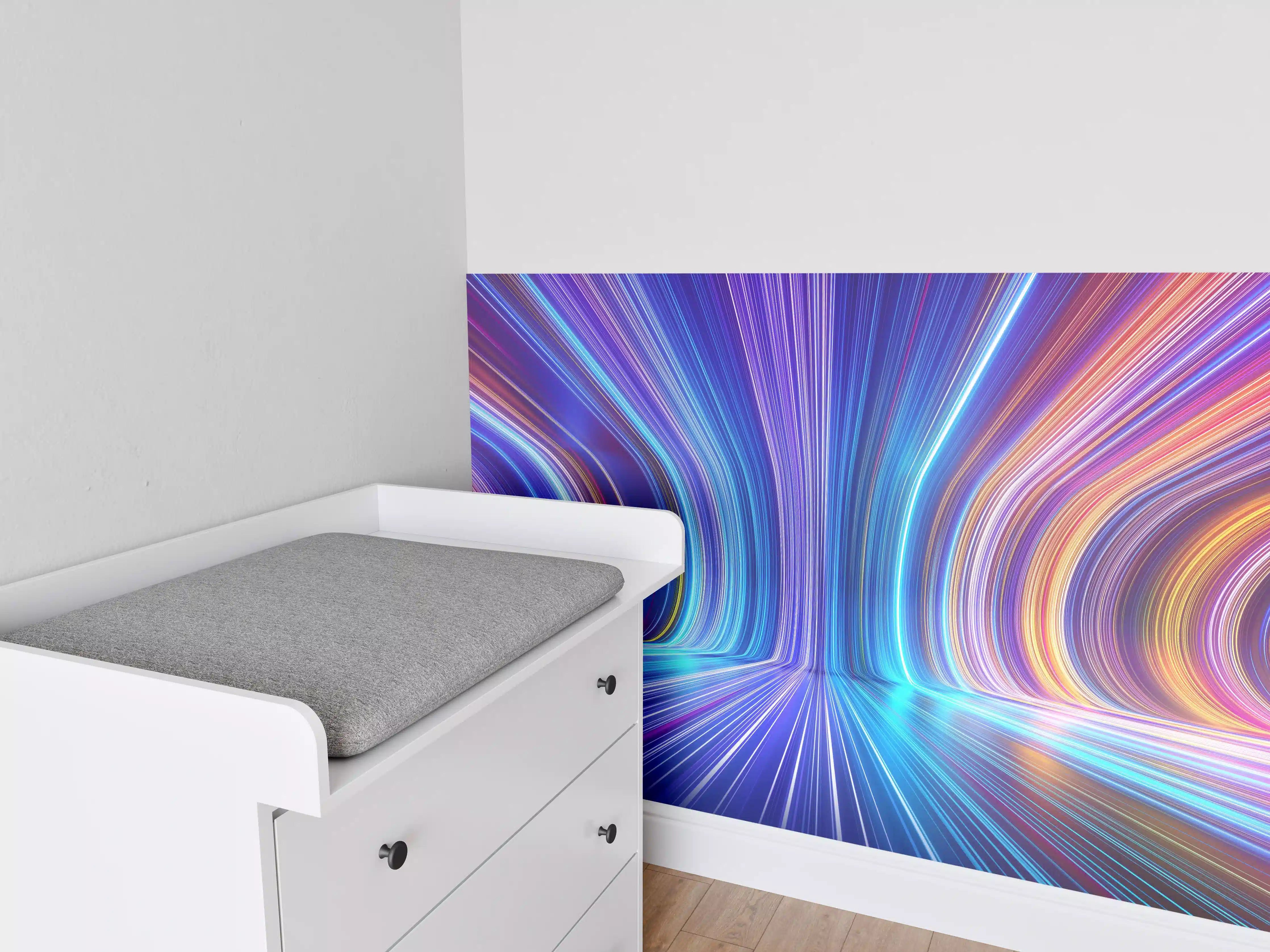 Babyzimmer Wandgestaltung - 3D Rendering - Zukunft