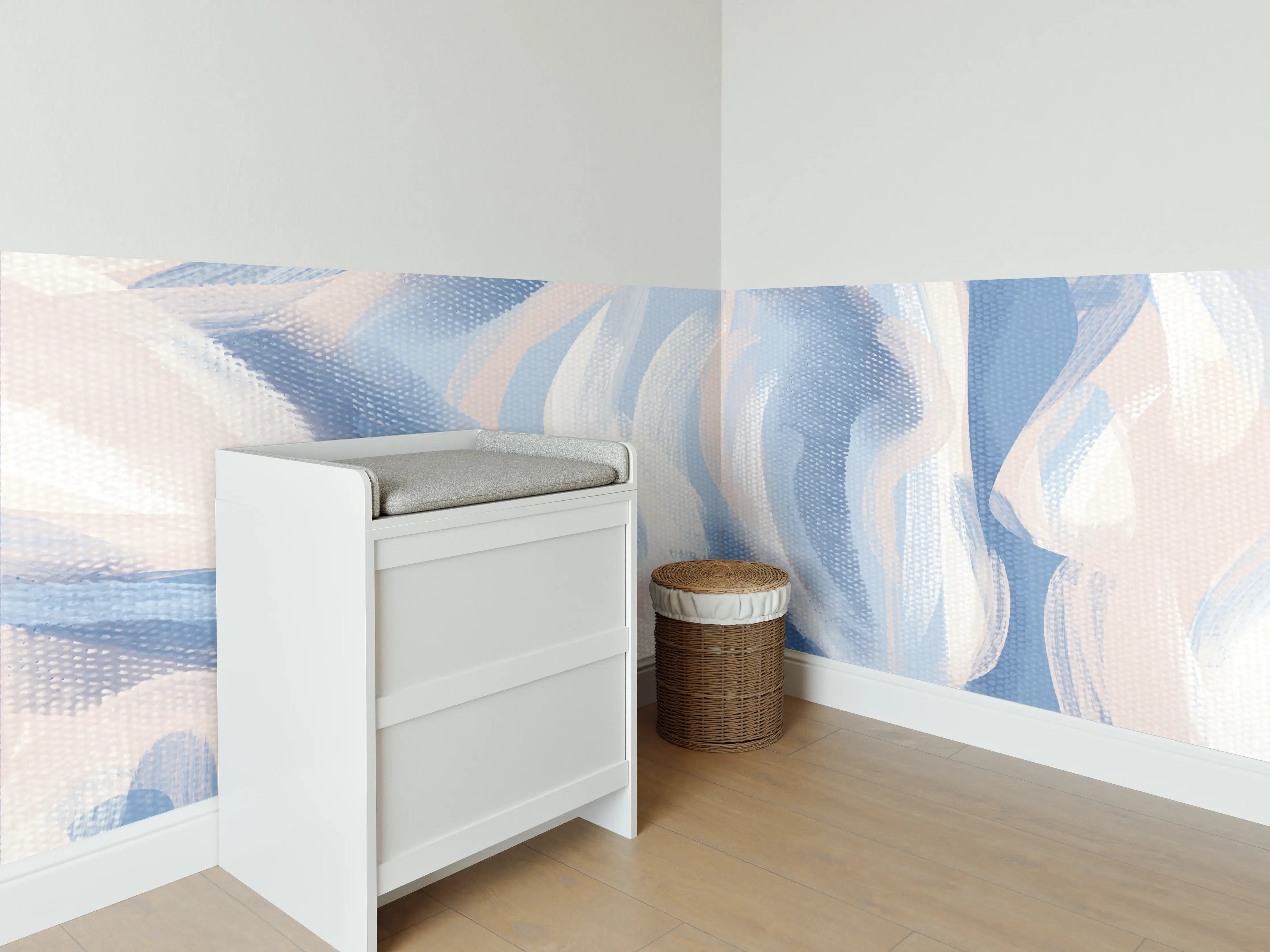 Babyzimmer Wandgestaltung - Abstrakte Acryl-Kunstleinwand