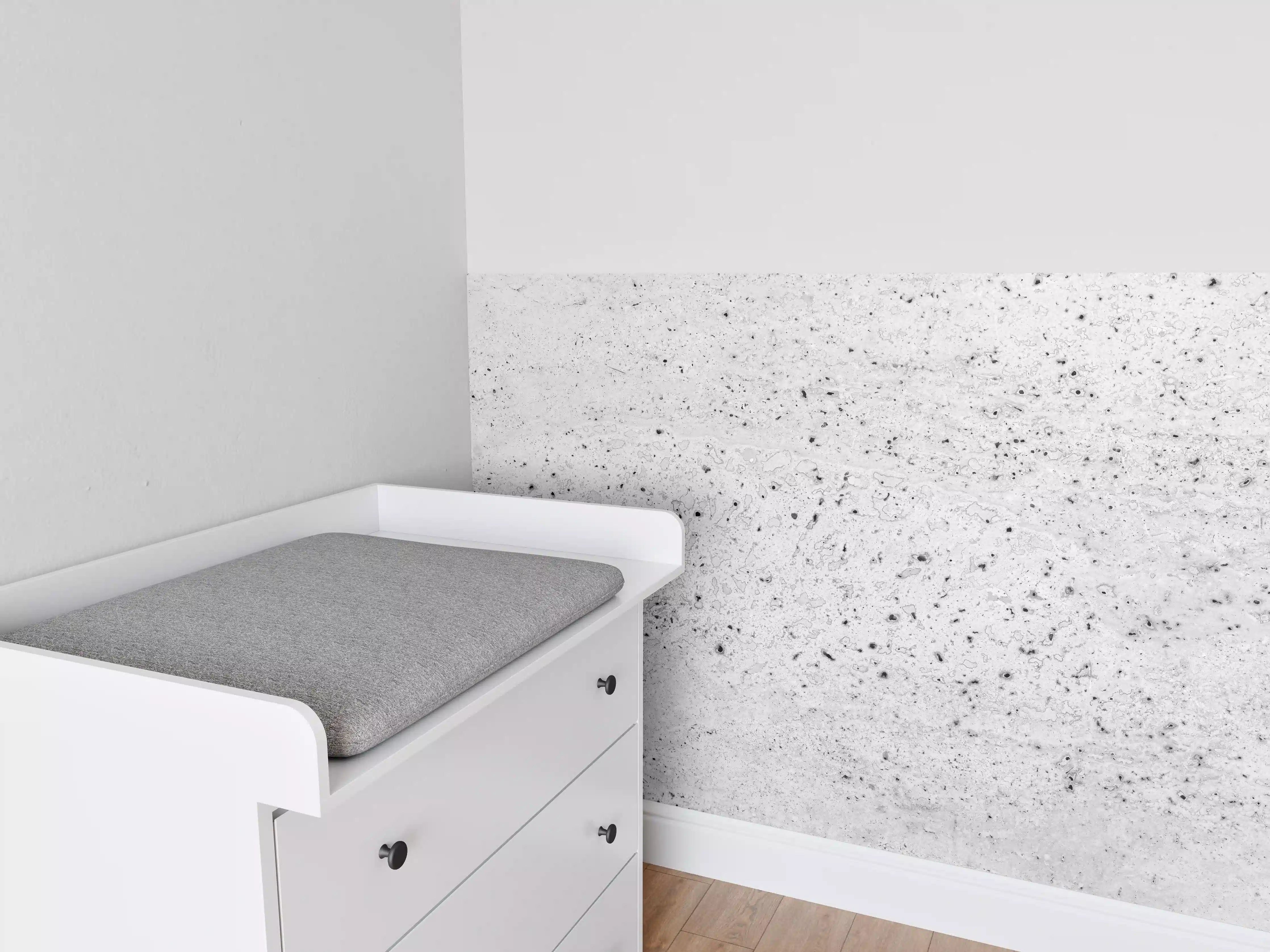 Babyzimmer Wandgestaltung - Abstrakte Betonstruktur