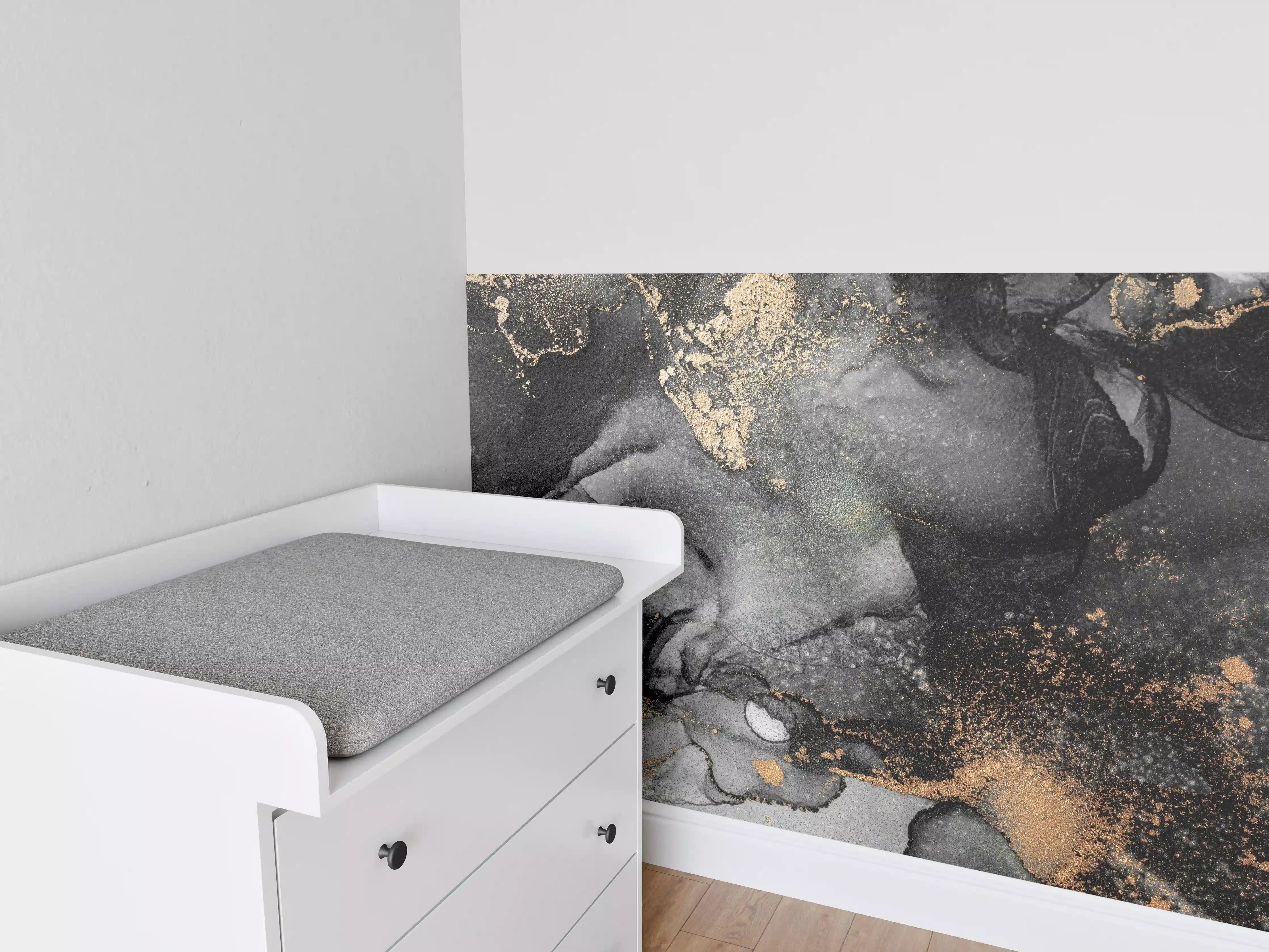 Babyzimmer Wandgestaltung - Abstrakte Kunst - Flüssigmalerei