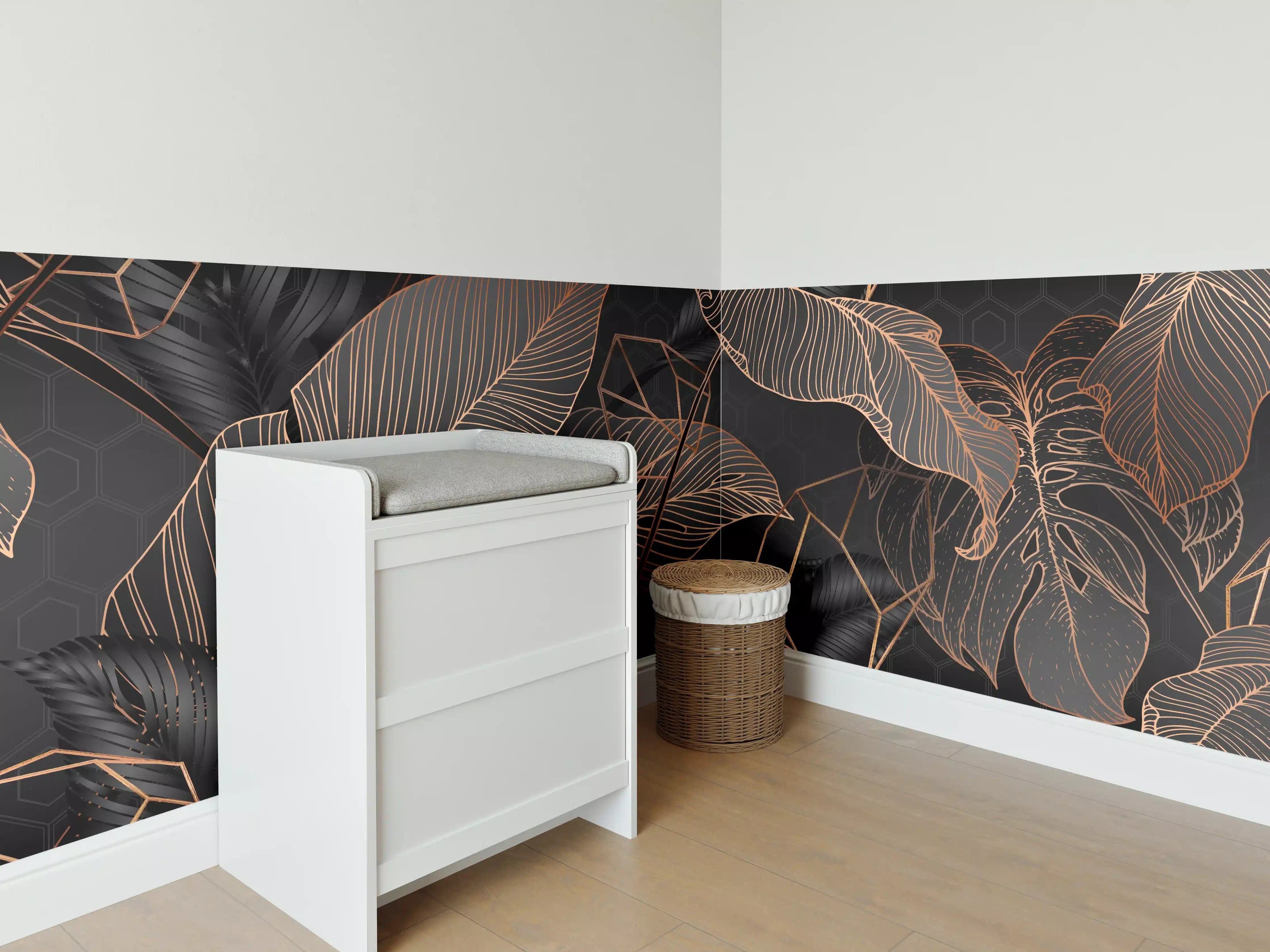 Babyzimmer Wandgestaltung - Abstrakte Kupfer Textur Muster