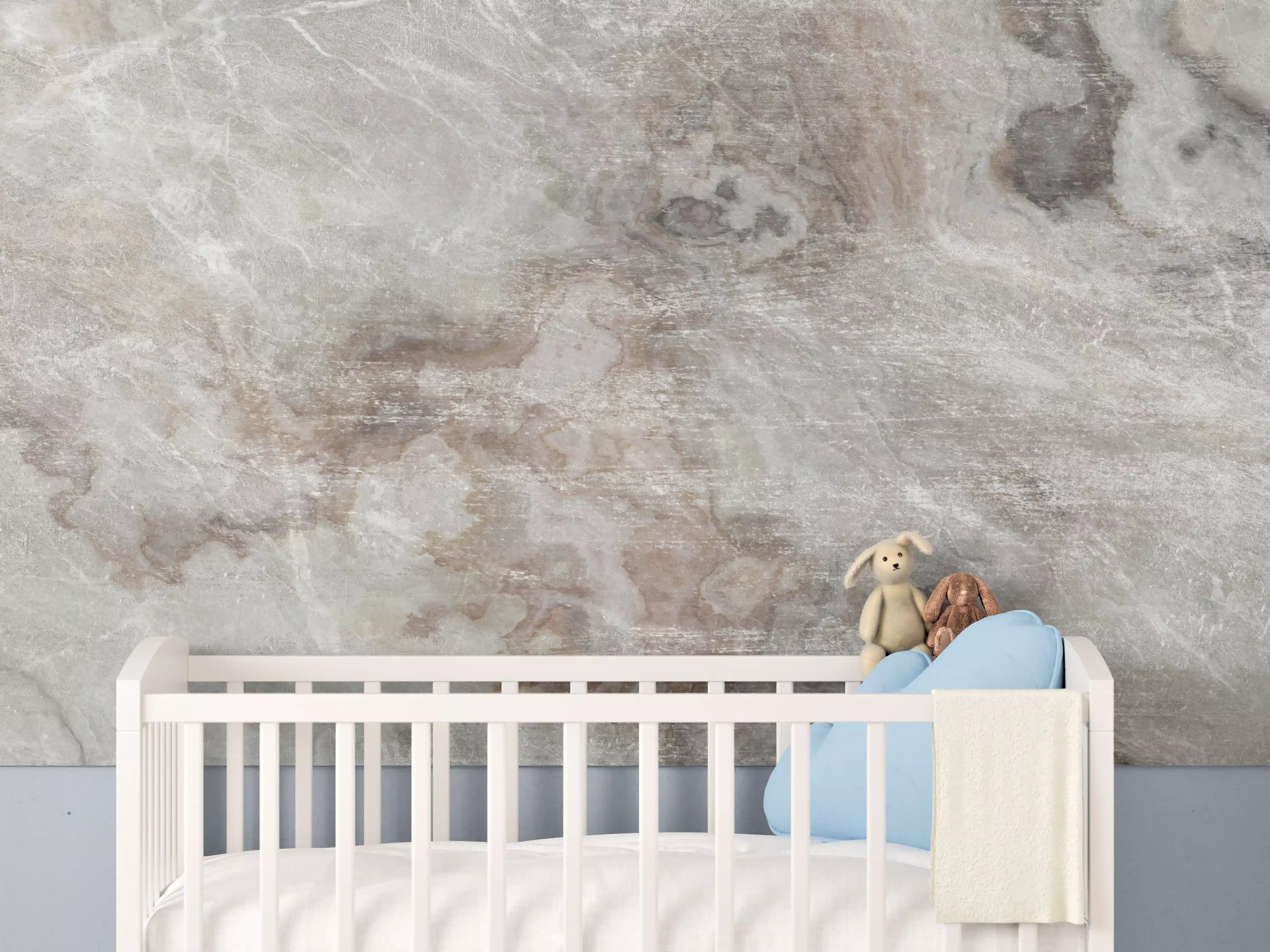 Babyzimmer Wandgestaltung - Abstrakte Marmor Stein Textur