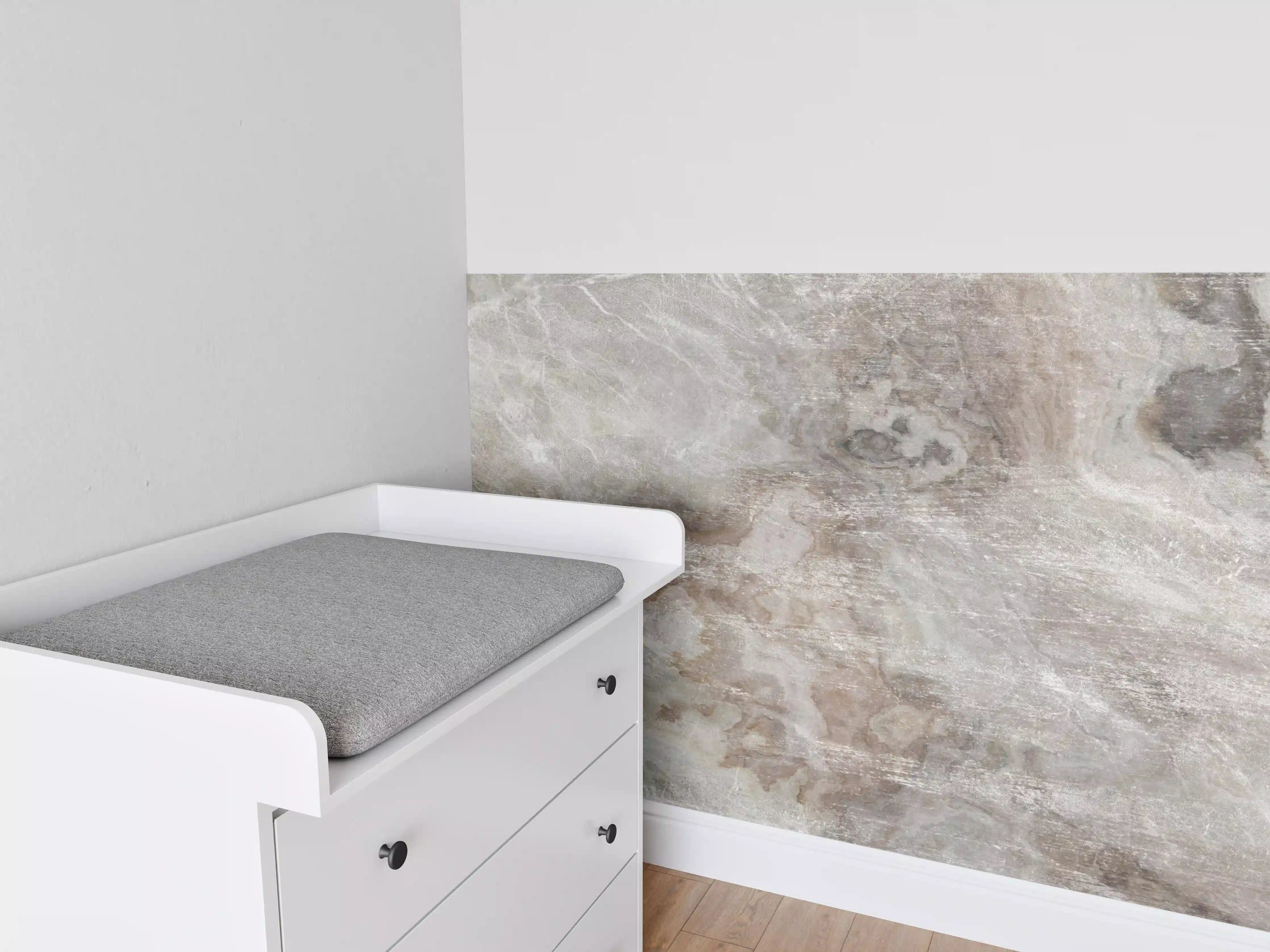 Babyzimmer Wandgestaltung - Abstrakte Marmor Stein Textur