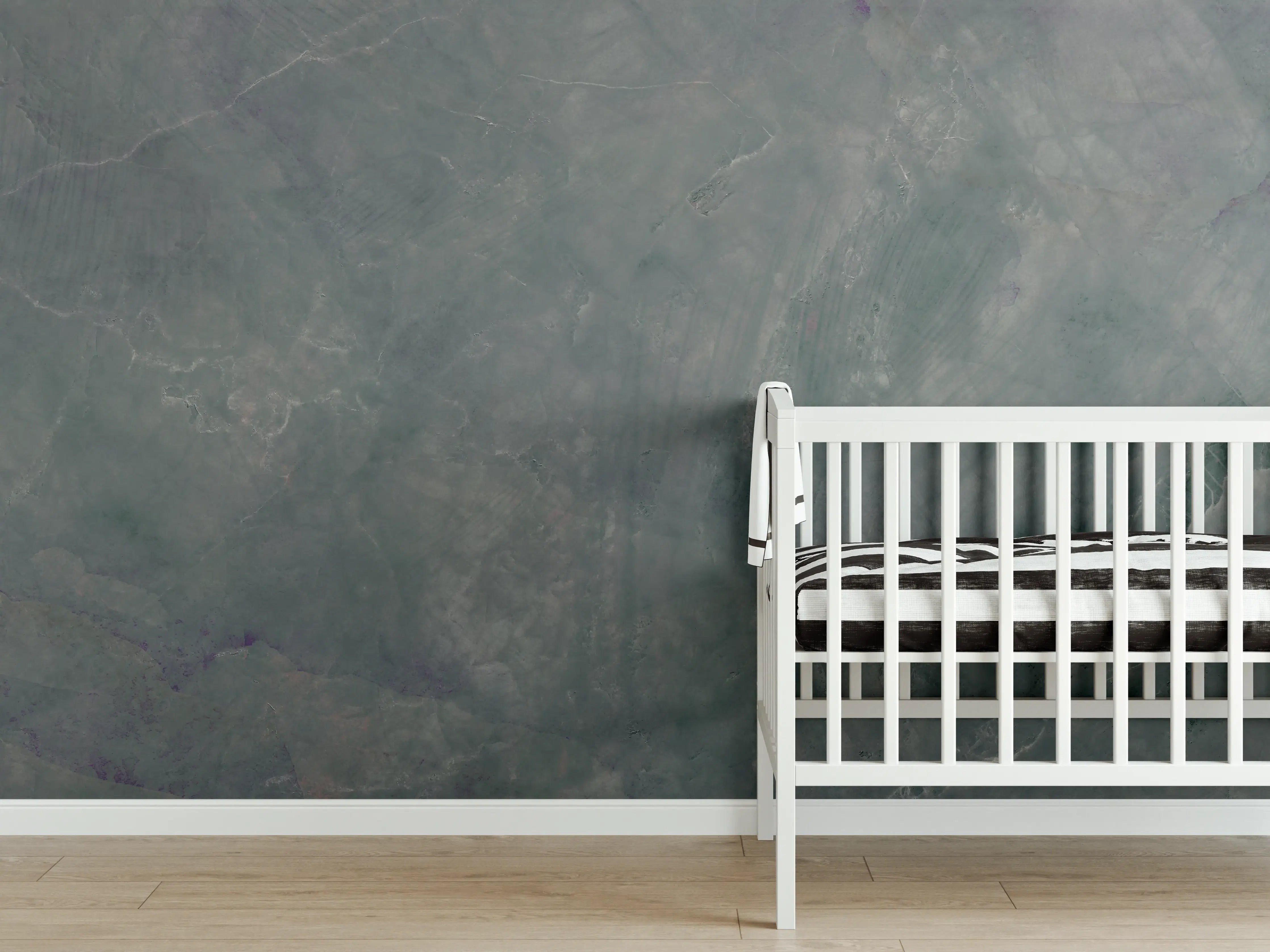 Babyzimmer Wandgestaltung - Abstrakte Marmormischung