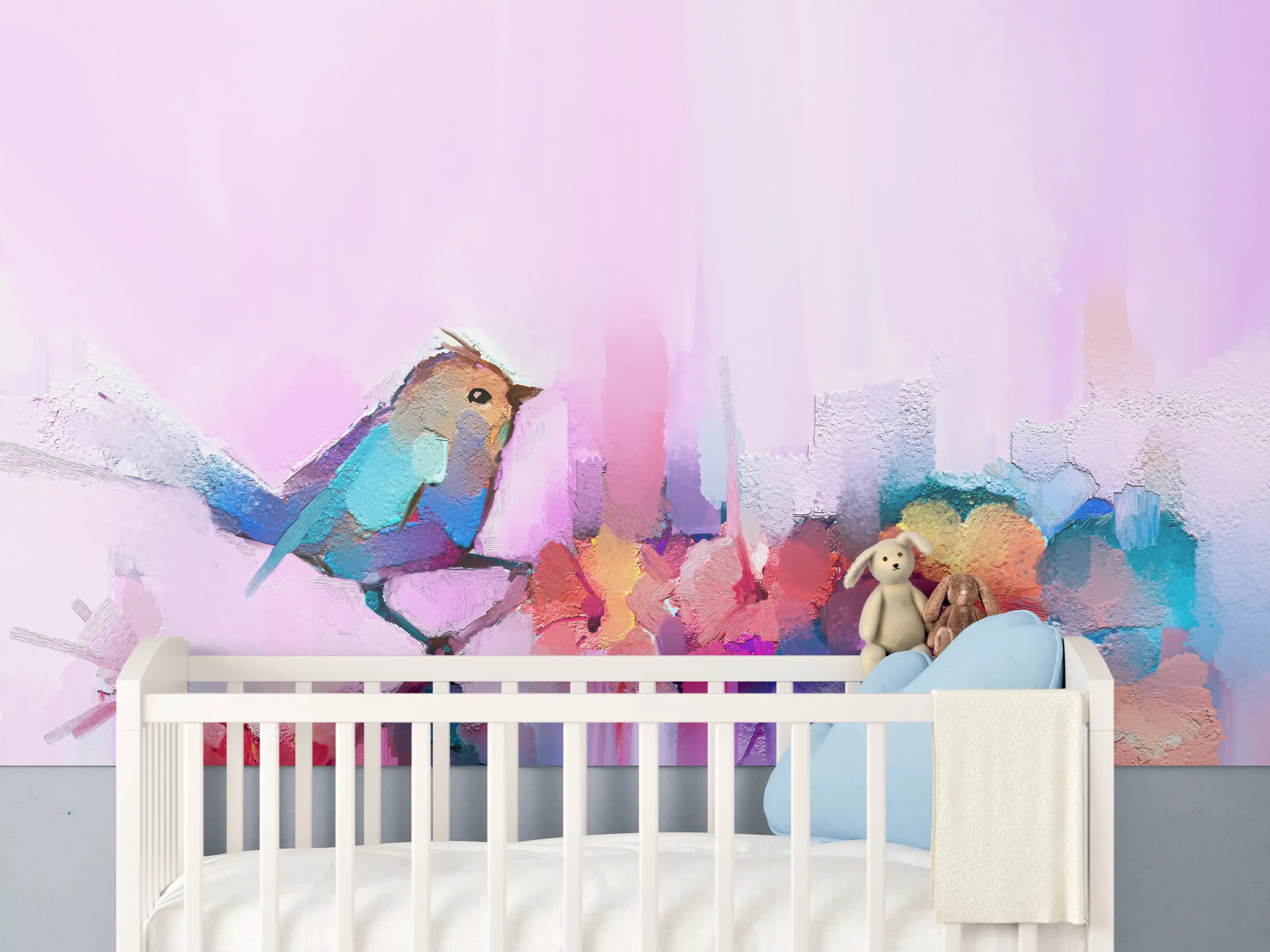 Babyzimmer Wandgestaltung - Abstrakte Öl - Malerei