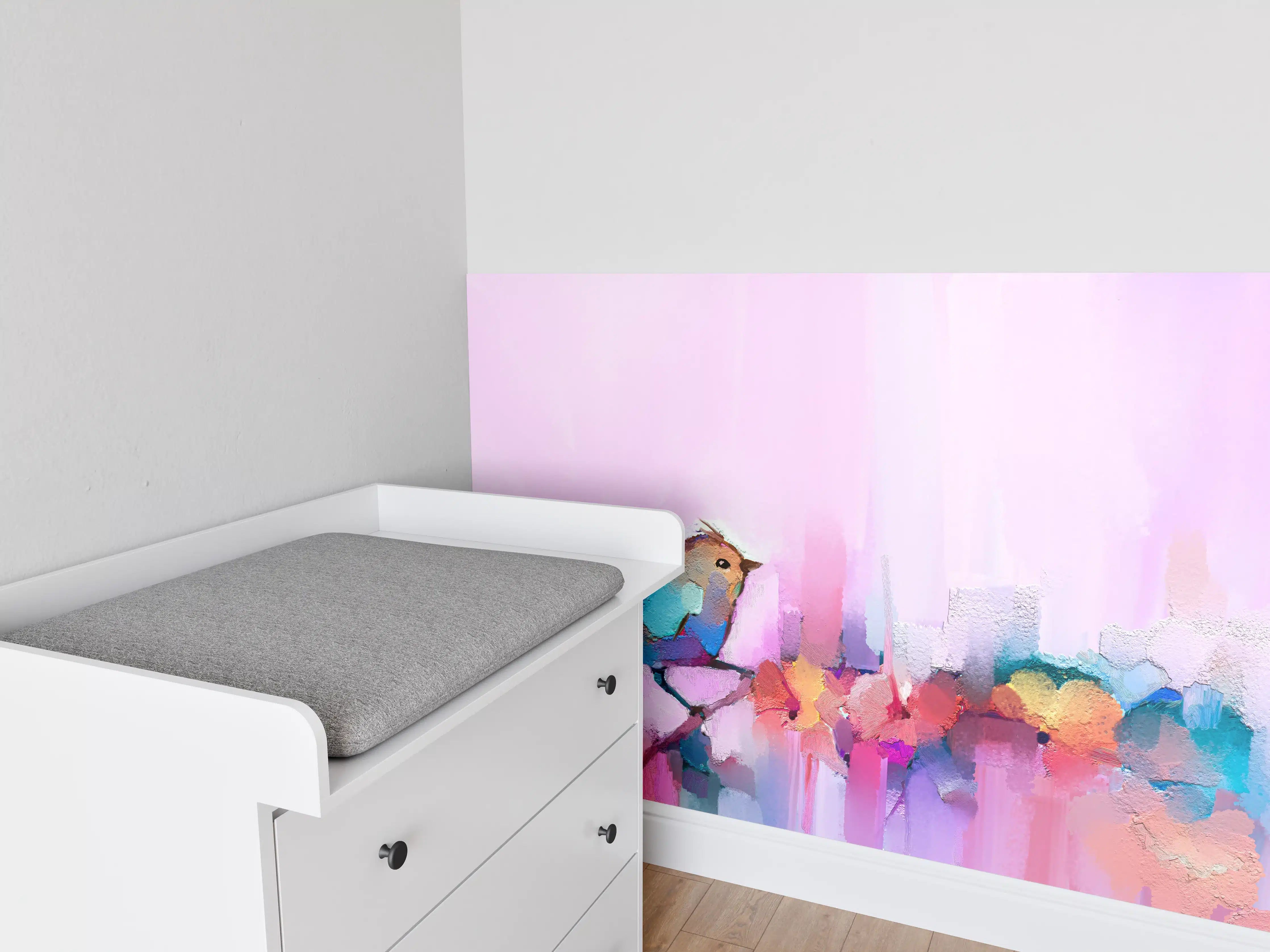 Babyzimmer Wandgestaltung - Abstrakte Öl - Malerei