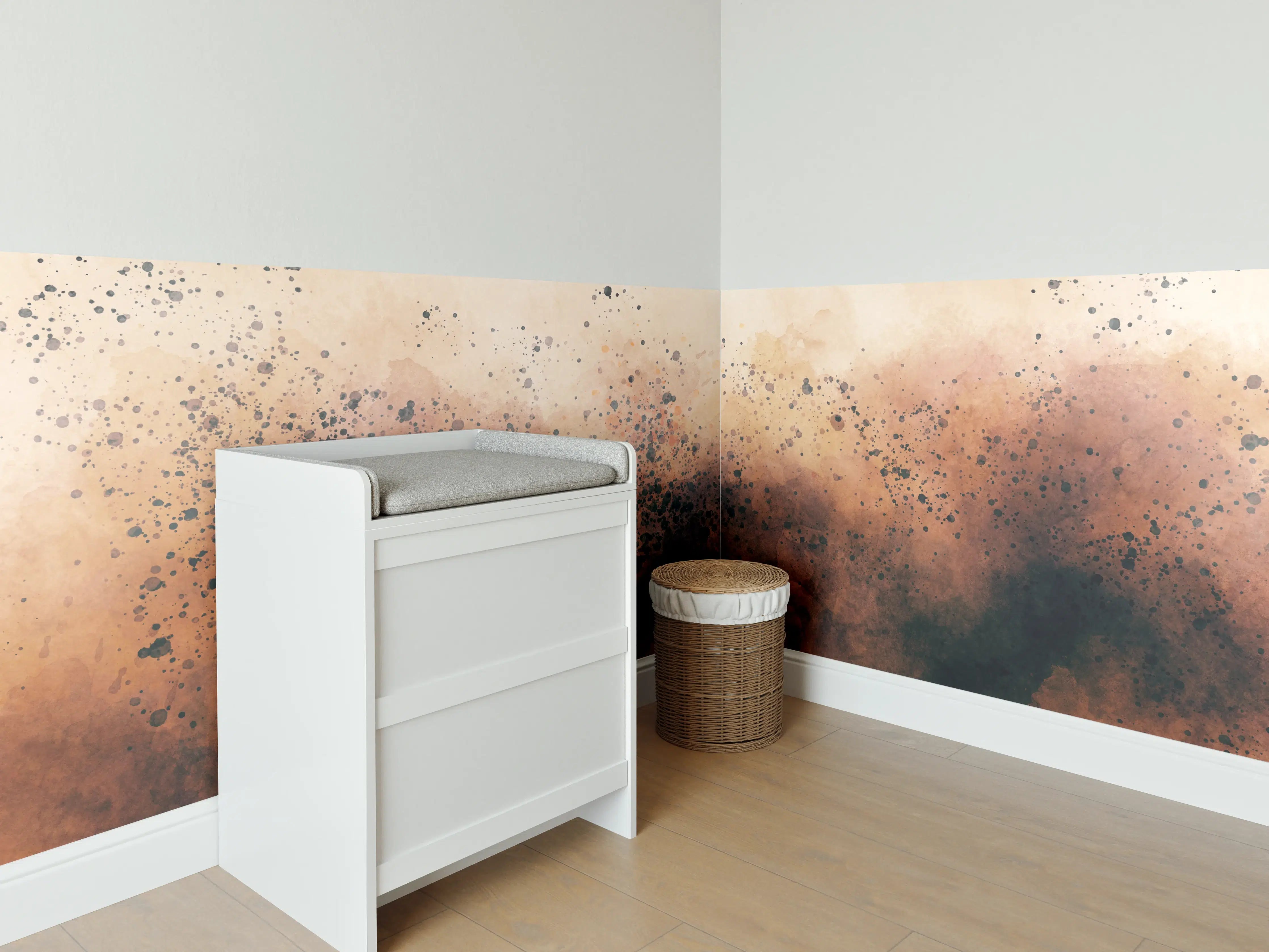 Babyzimmer Wandgestaltung - Abstrakte Rauchfarben Explosion