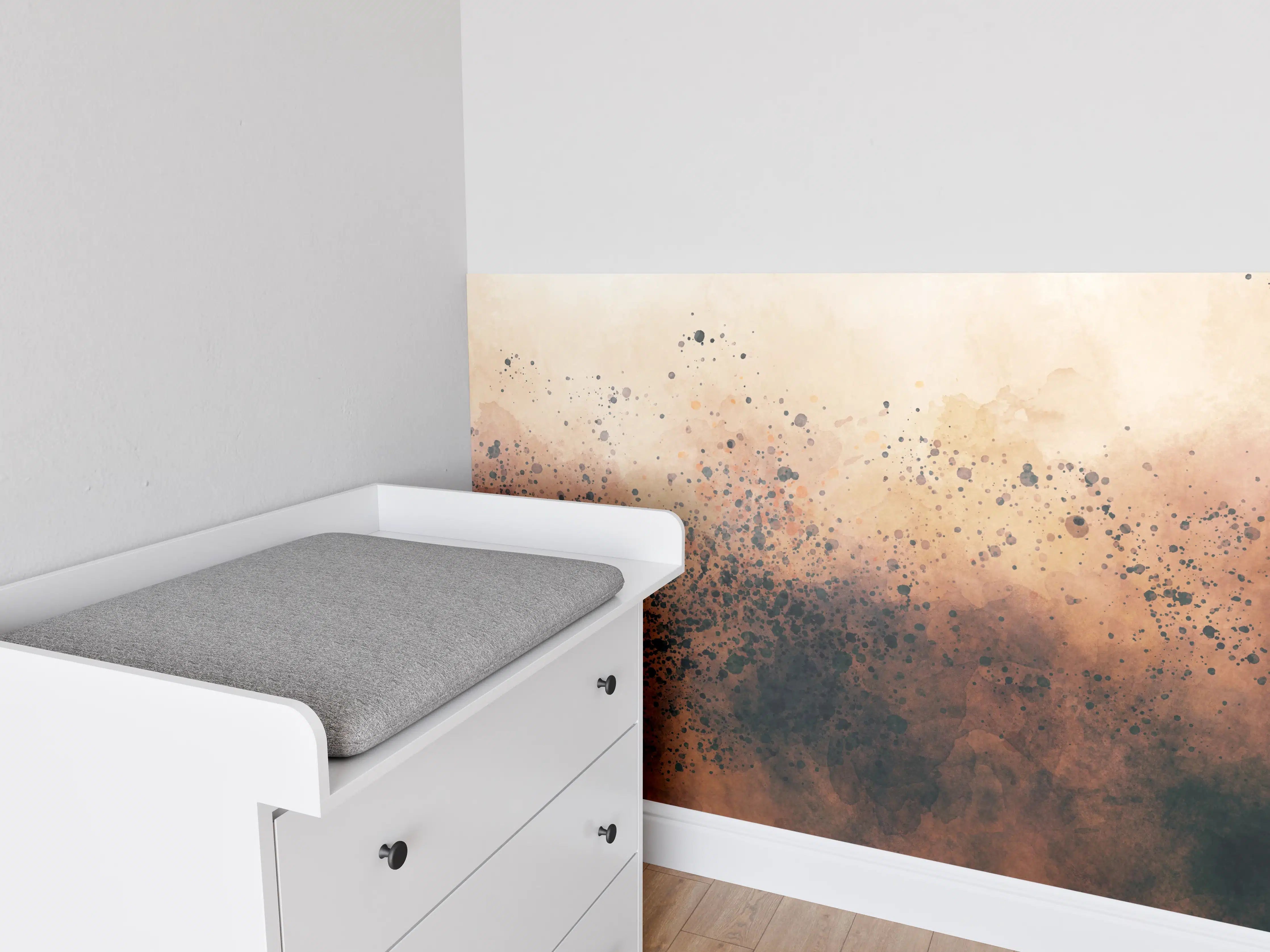 Babyzimmer Wandgestaltung - Abstrakte Rauchfarben Explosion