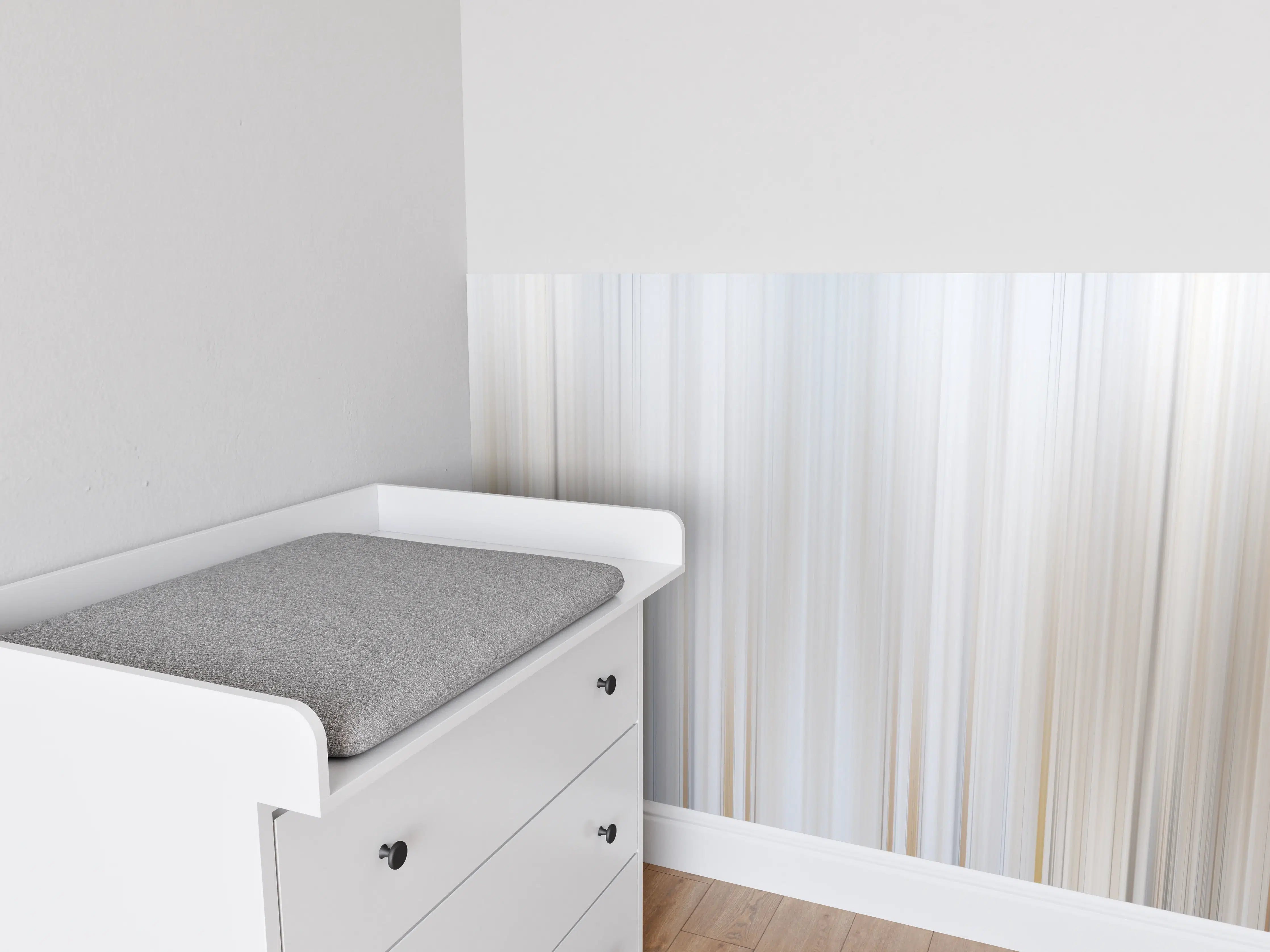 Babyzimmer Wandgestaltung - Abstrakte Vertikale Linien