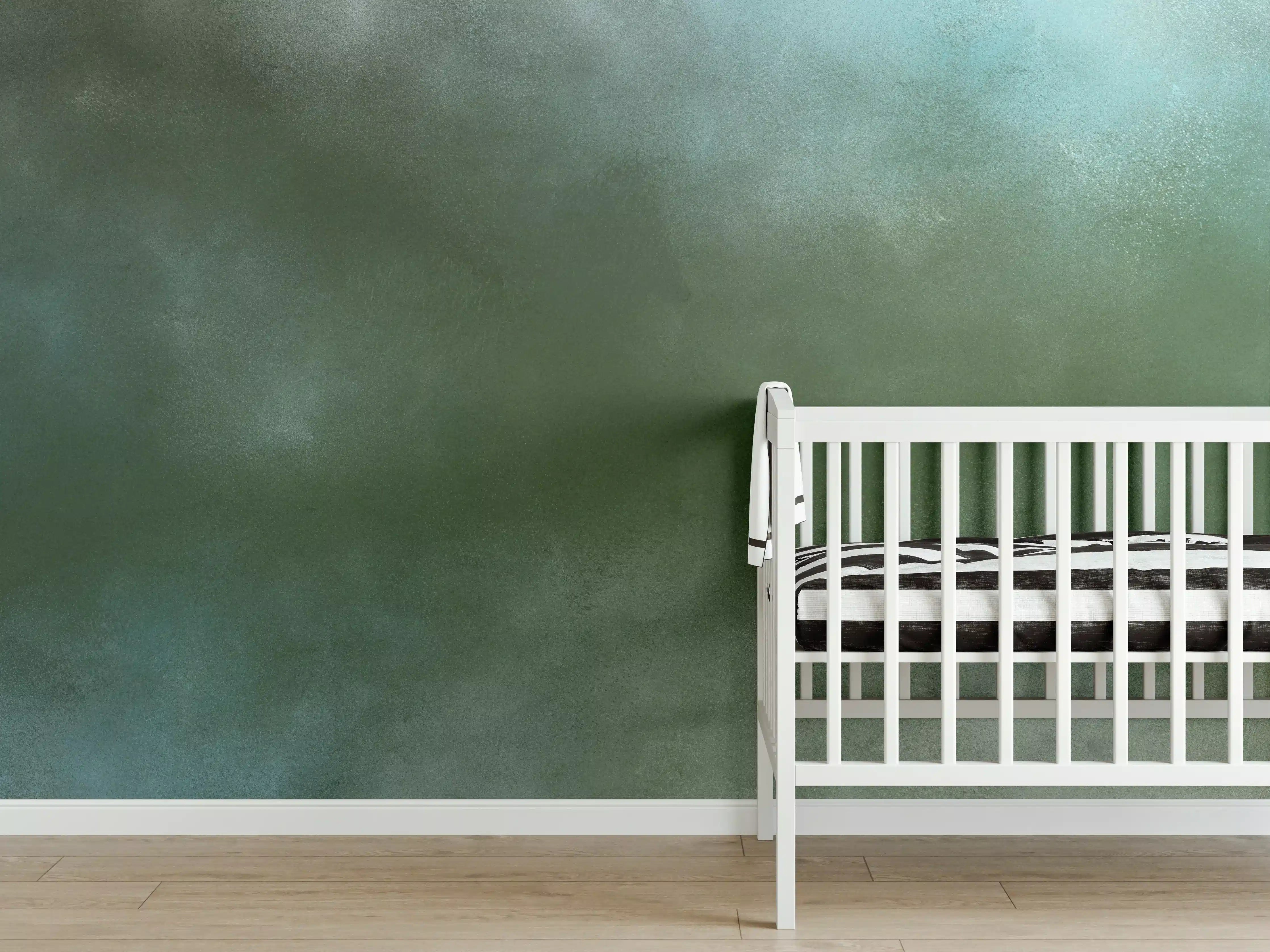 Babyzimmer Wandgestaltung - Abstrakte Wald- und Naturfarbe