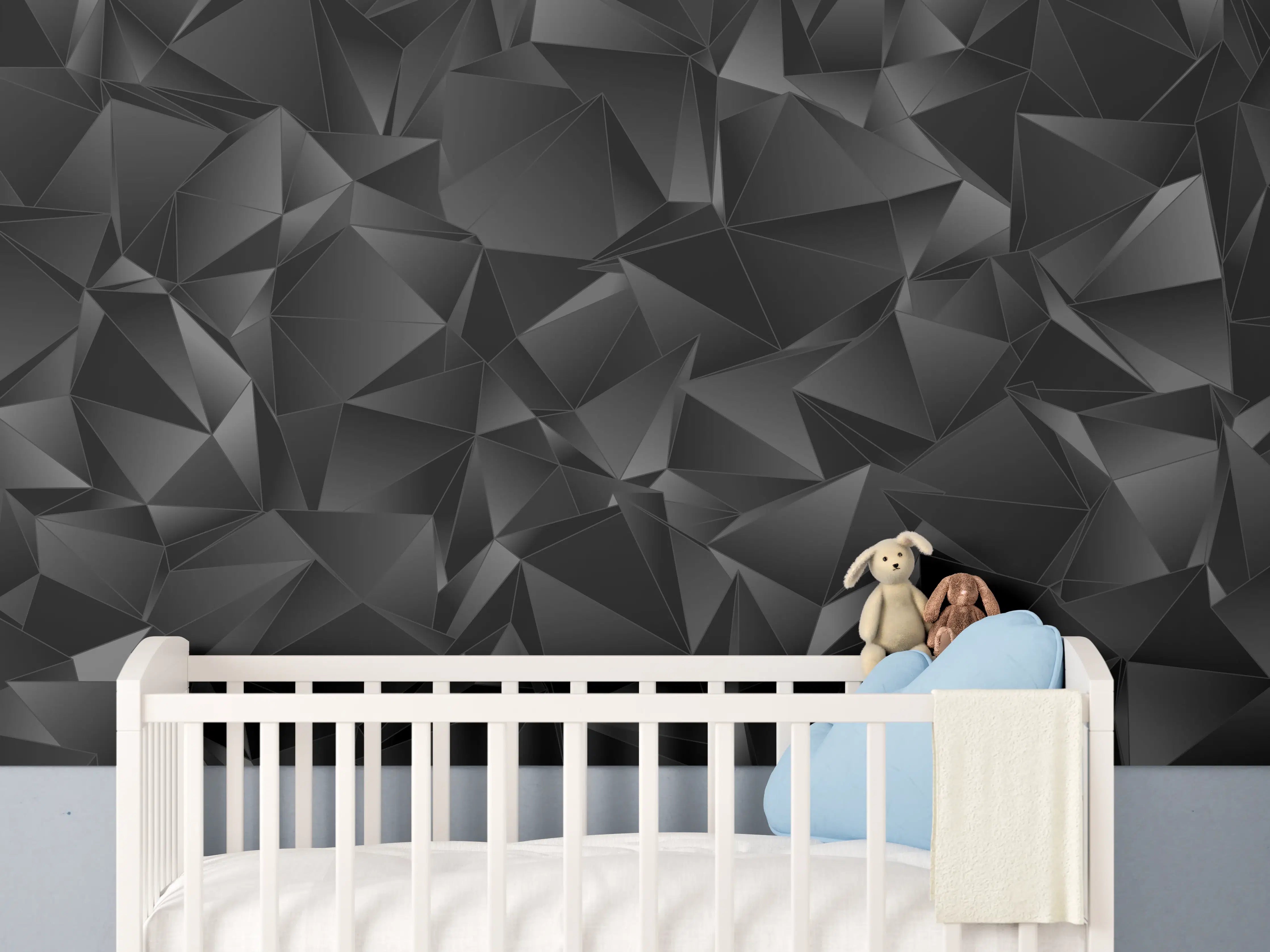 Babyzimmer Wandgestaltung - Abstrakter Hintergrund Polygonale Textur