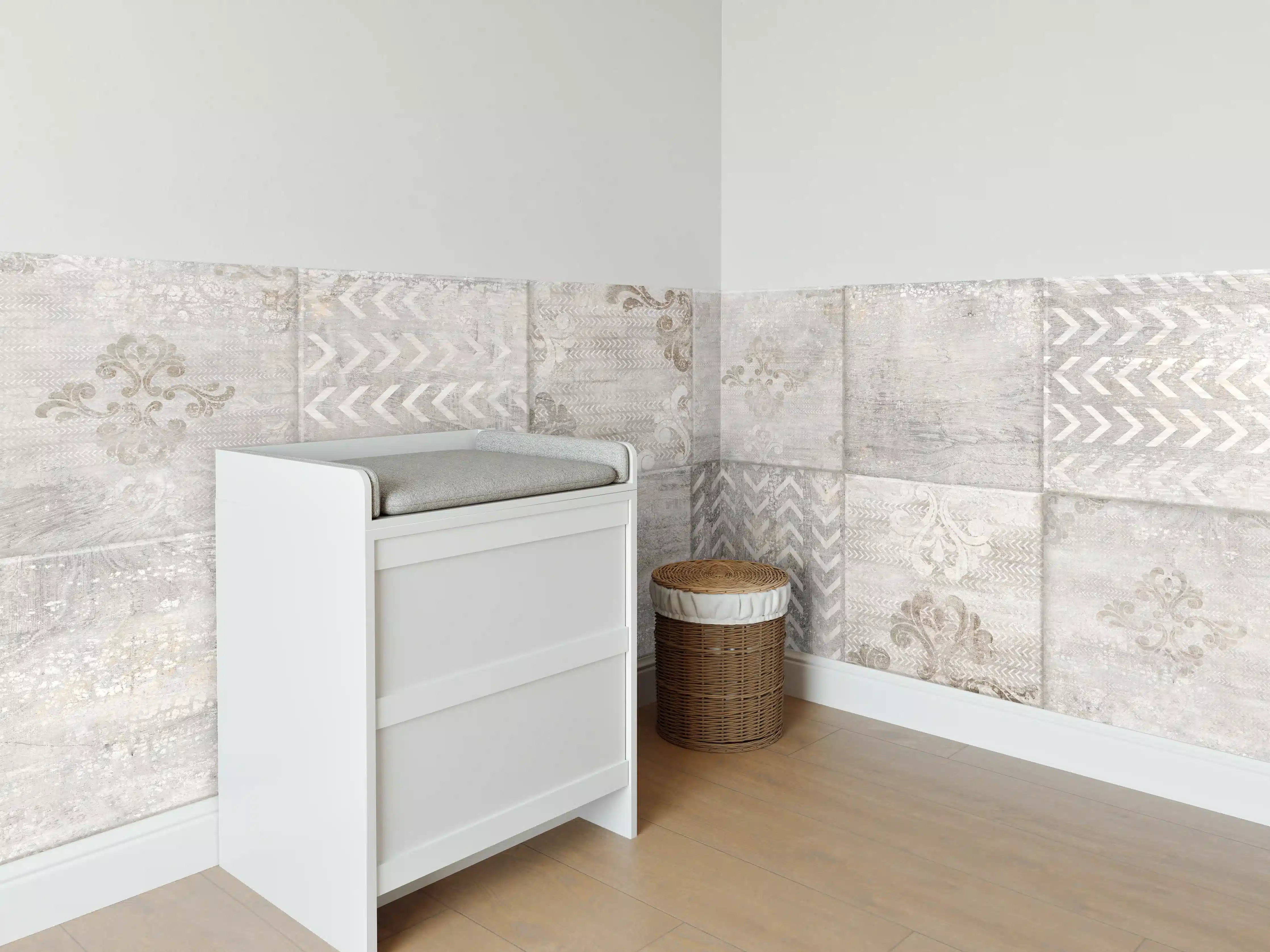 Babyzimmer Wandgestaltung - Abstrakter Mosaik Hintergrund