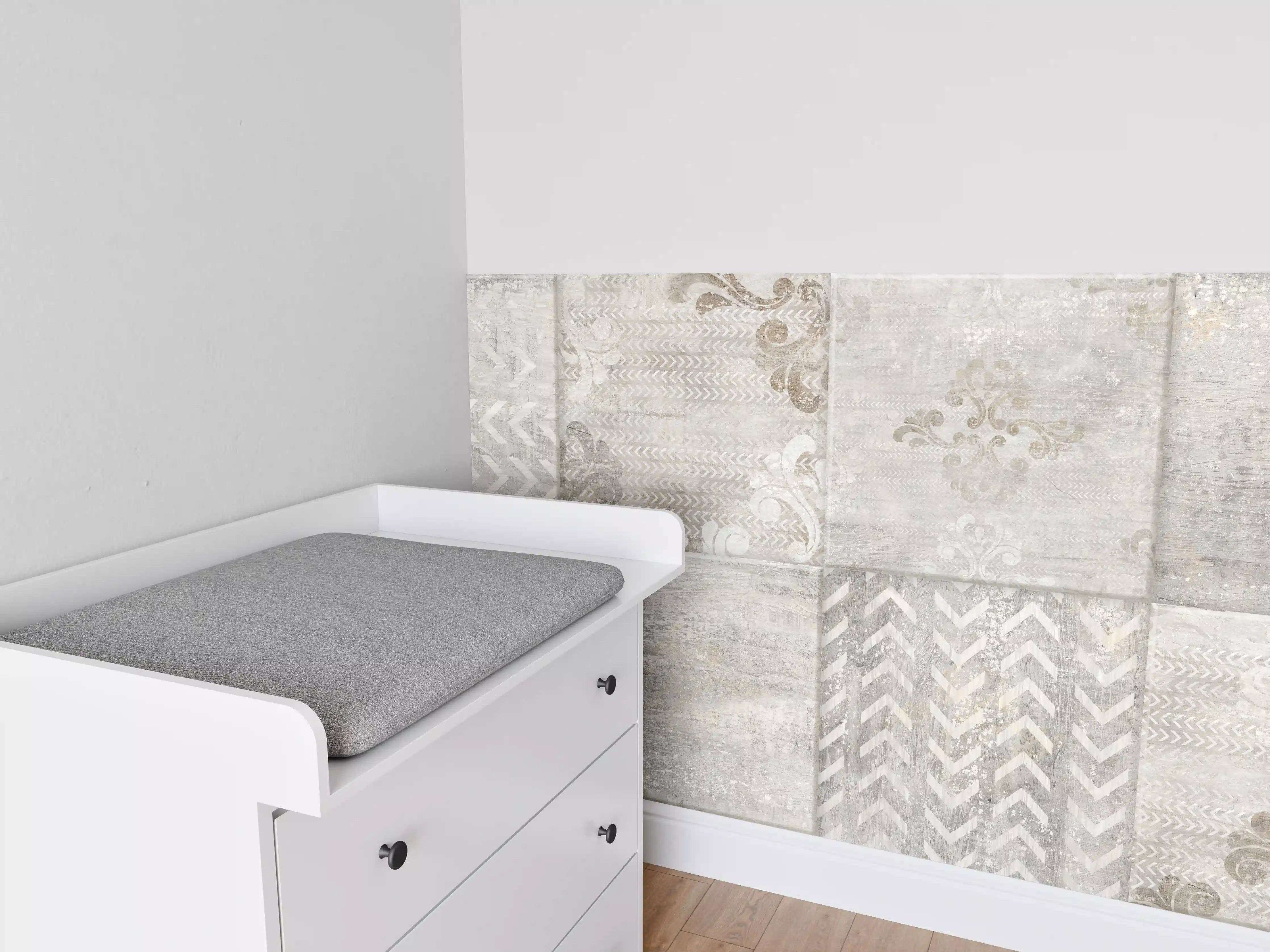 Babyzimmer Wandgestaltung - Abstrakter Mosaik Hintergrund