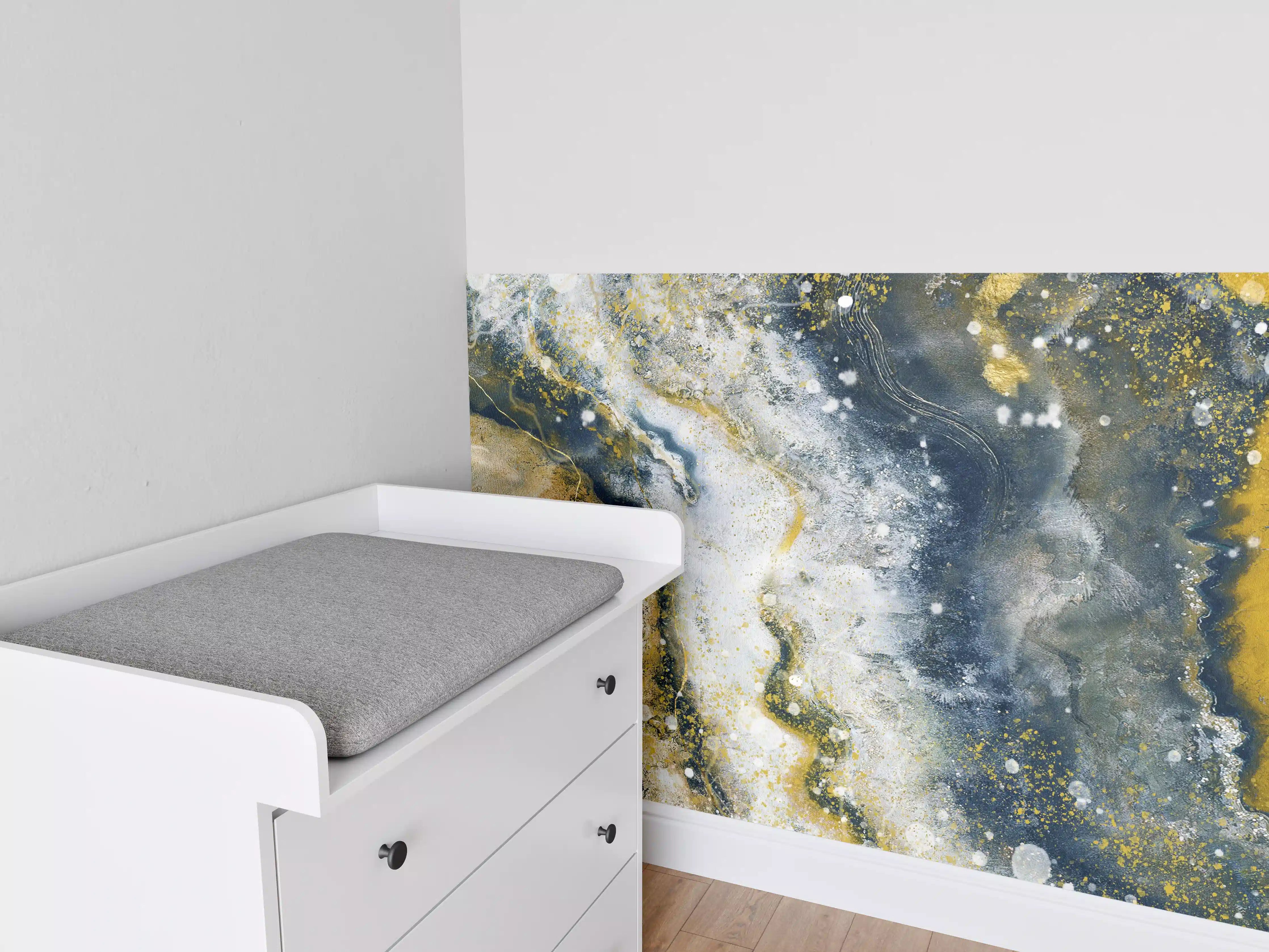 Babyzimmer Wandgestaltung - Abstraktes Kunstwert - Flüssigkunst