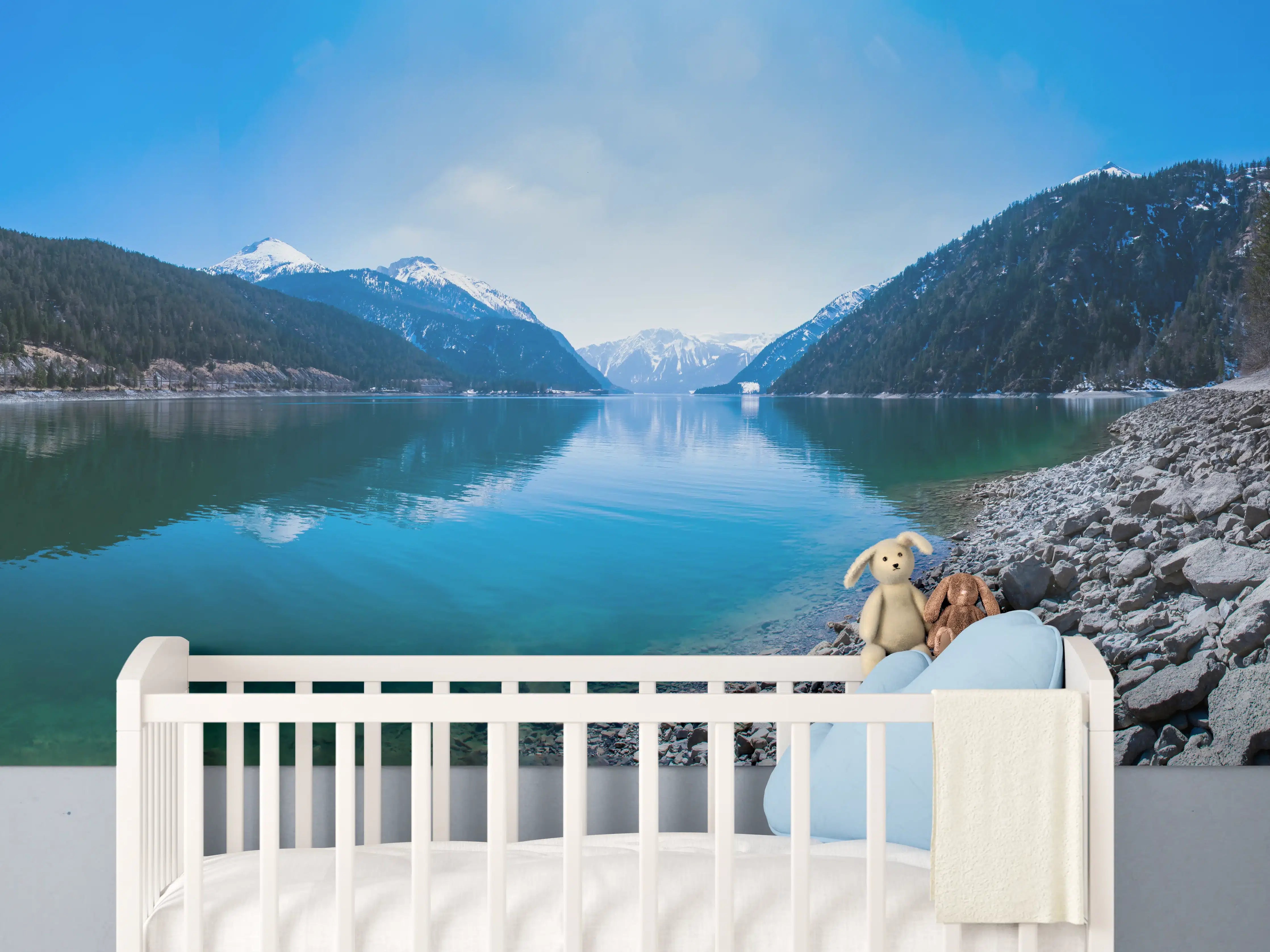 Babyzimmer Wandgestaltung - Achensee in Österreich