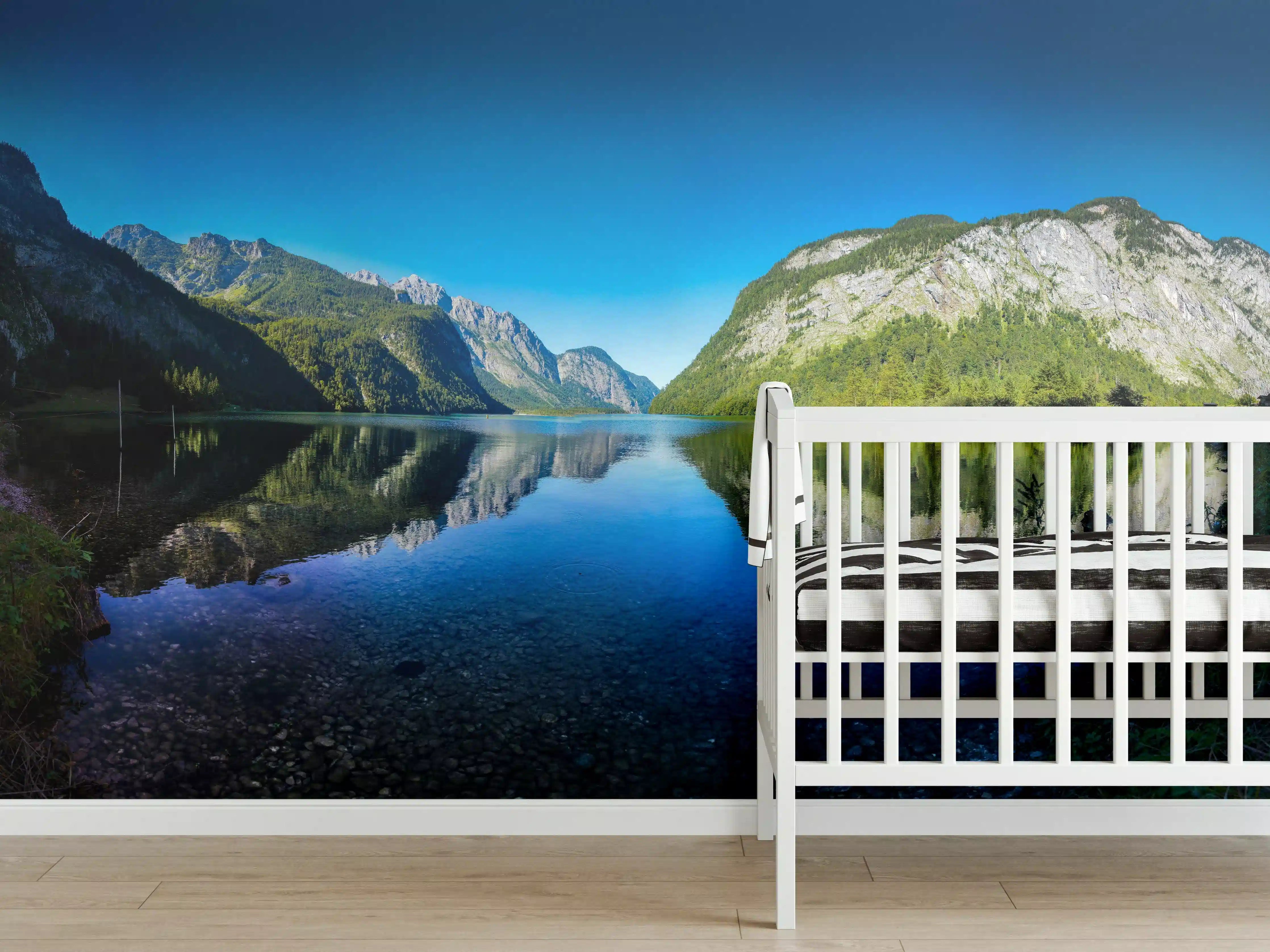 Babyzimmer Wandgestaltung - Alpen Königsee Österreich