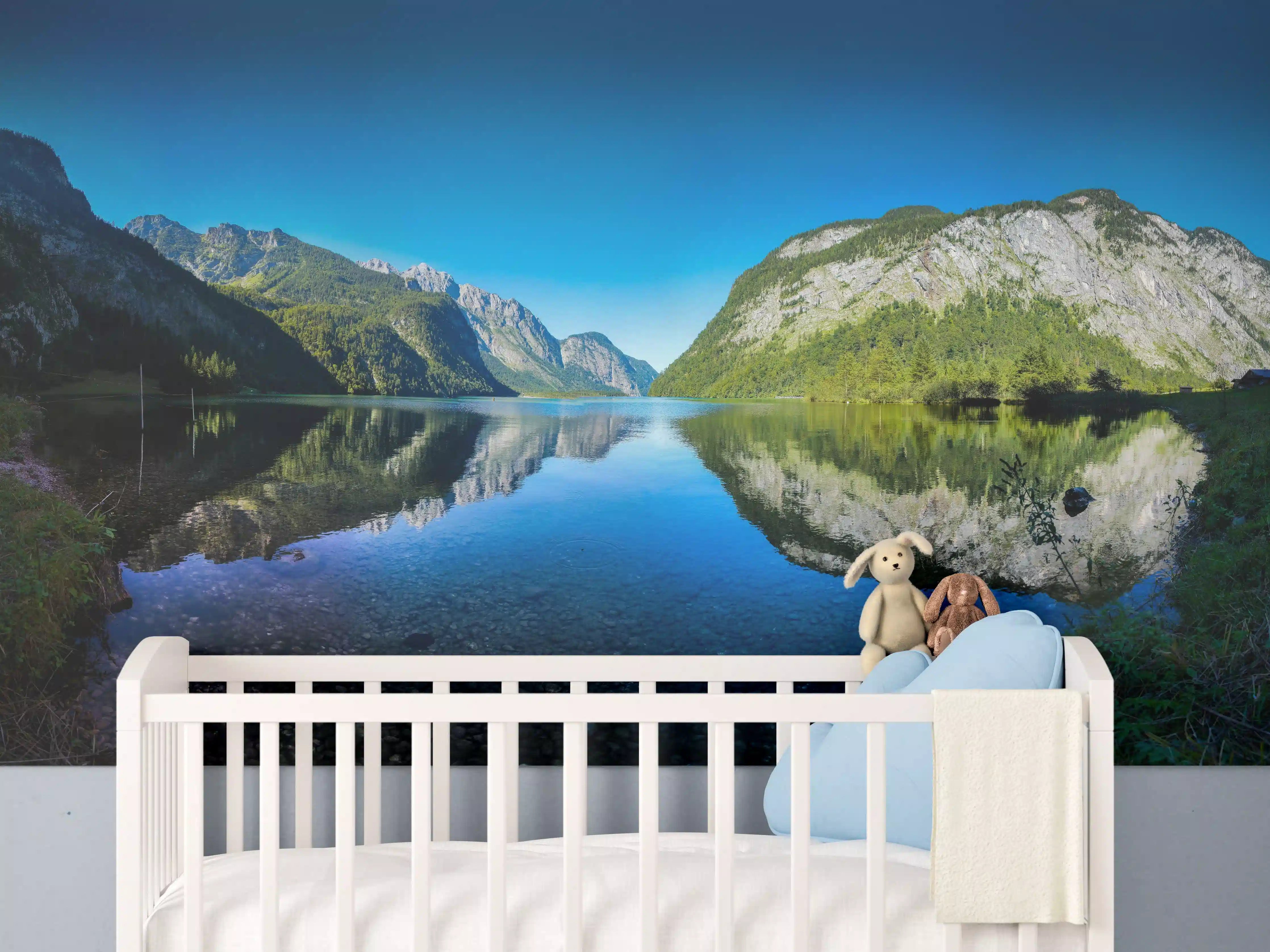 Babyzimmer Wandgestaltung - Alpen Königsee Österreich