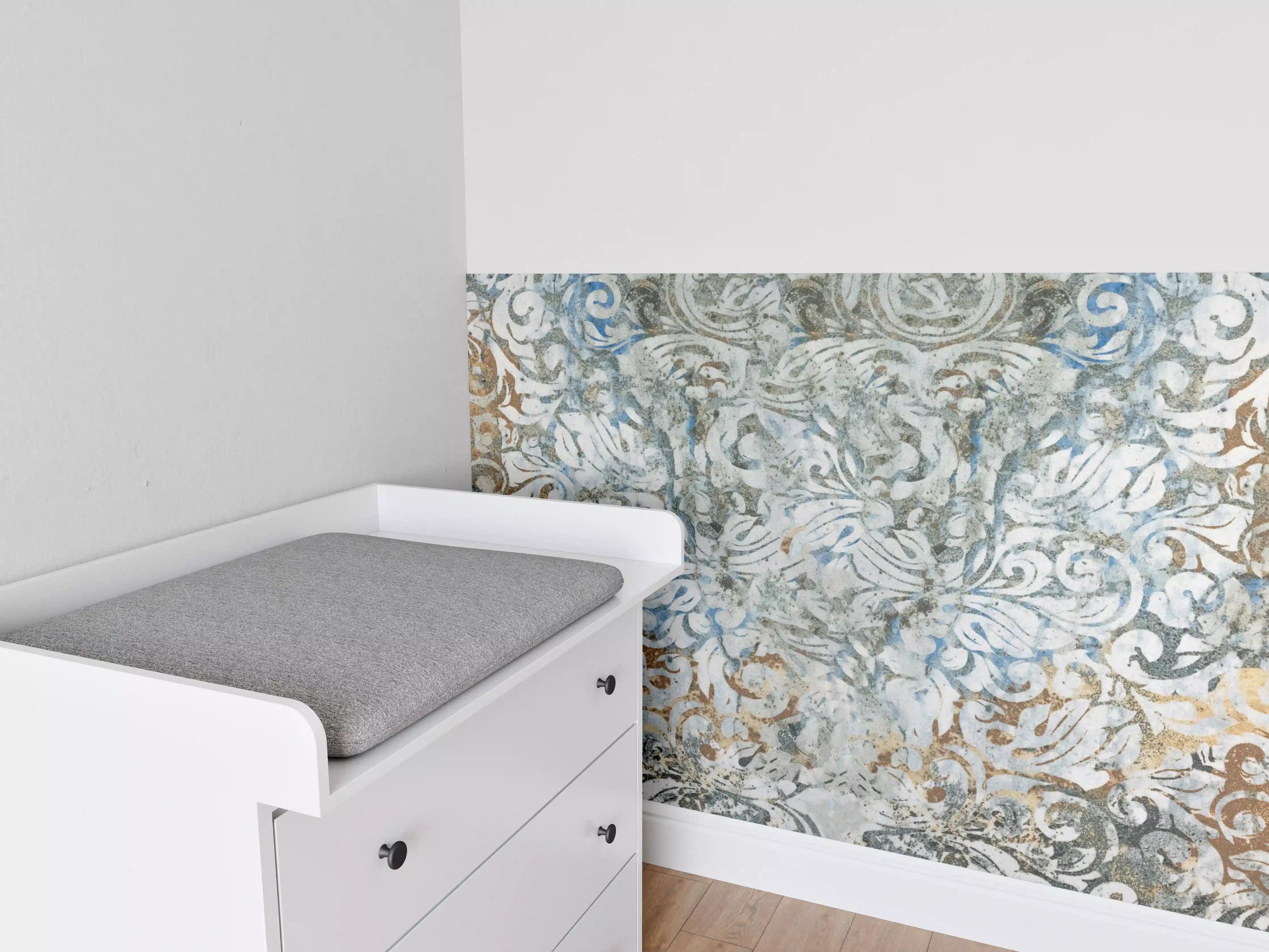 Babyzimmer Wandgestaltung - Alte Abstrakte Vintage Shabby Retro Stein Mosaik